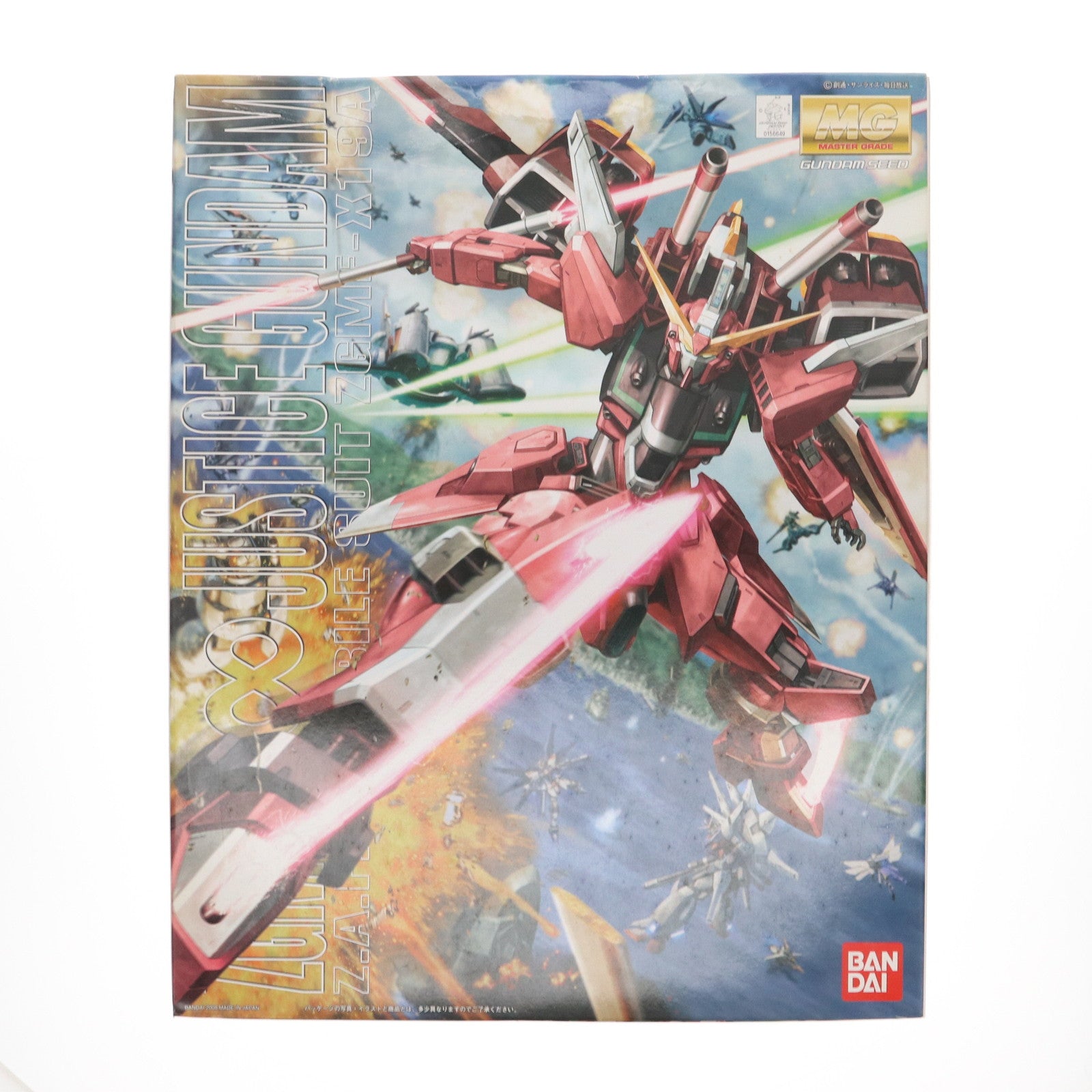 【中古即納】[PTM]MG 1/100 ZGMF-X19A インフィニットジャスティスガンダム 機動戦士ガンダムSEED DESTINY(シード デスティニー) プラモデル(0156649) バンダイ(20081001)