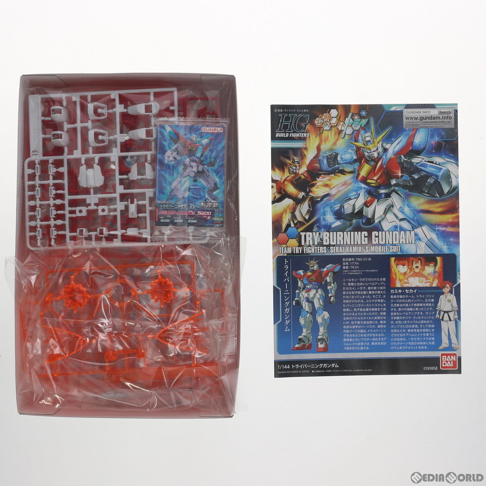 【中古即納】[PTM]HGBF 1/144 トライバーニングガンダム ガンダムビルドファイターズトライ プラモデル(0195958) バンダイ(20171111)