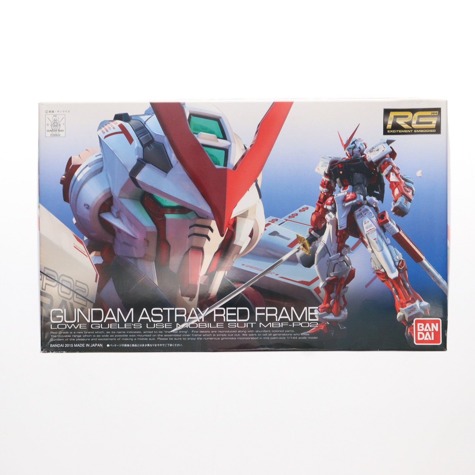 【中古即納】[PTM]RG 1/144 MBF-P02 ガンダムアストレイレッドフレーム 機動戦士ガンダムSEED ASTRAY(シード アストレイ) プラモデル バンダイ(20150808)