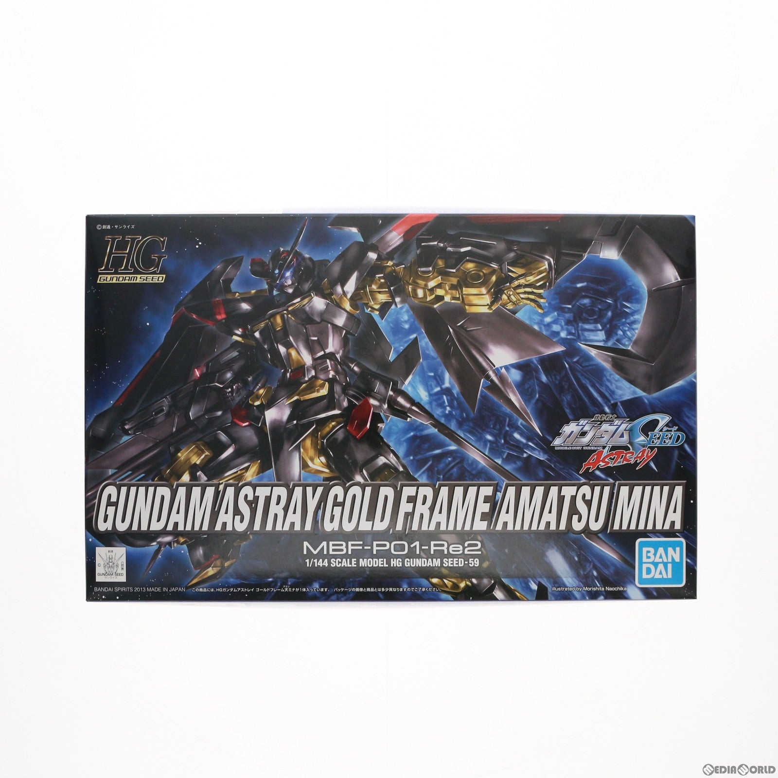 【中古即納】[PTM]HG 1/144 ガンダムアストレイ ゴールドフレーム アマツミナ 機動戦士ガンダムSEED ASTRAY(シード アストレイ) プラモデル バンダイスピリッツ(20191126)