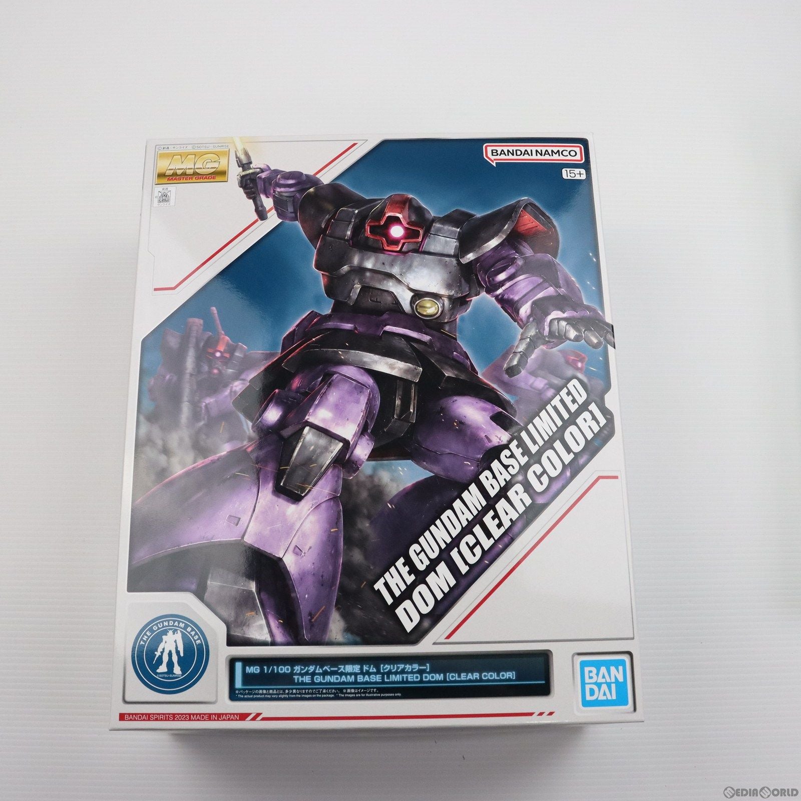 【中古即納】[PTM]ガンダムベース限定 MG 1/100 MS-09 ドム(クリアカラー) 機動戦士ガンダム プラモデル(5065388) バンダイスピリッツ(20230503)