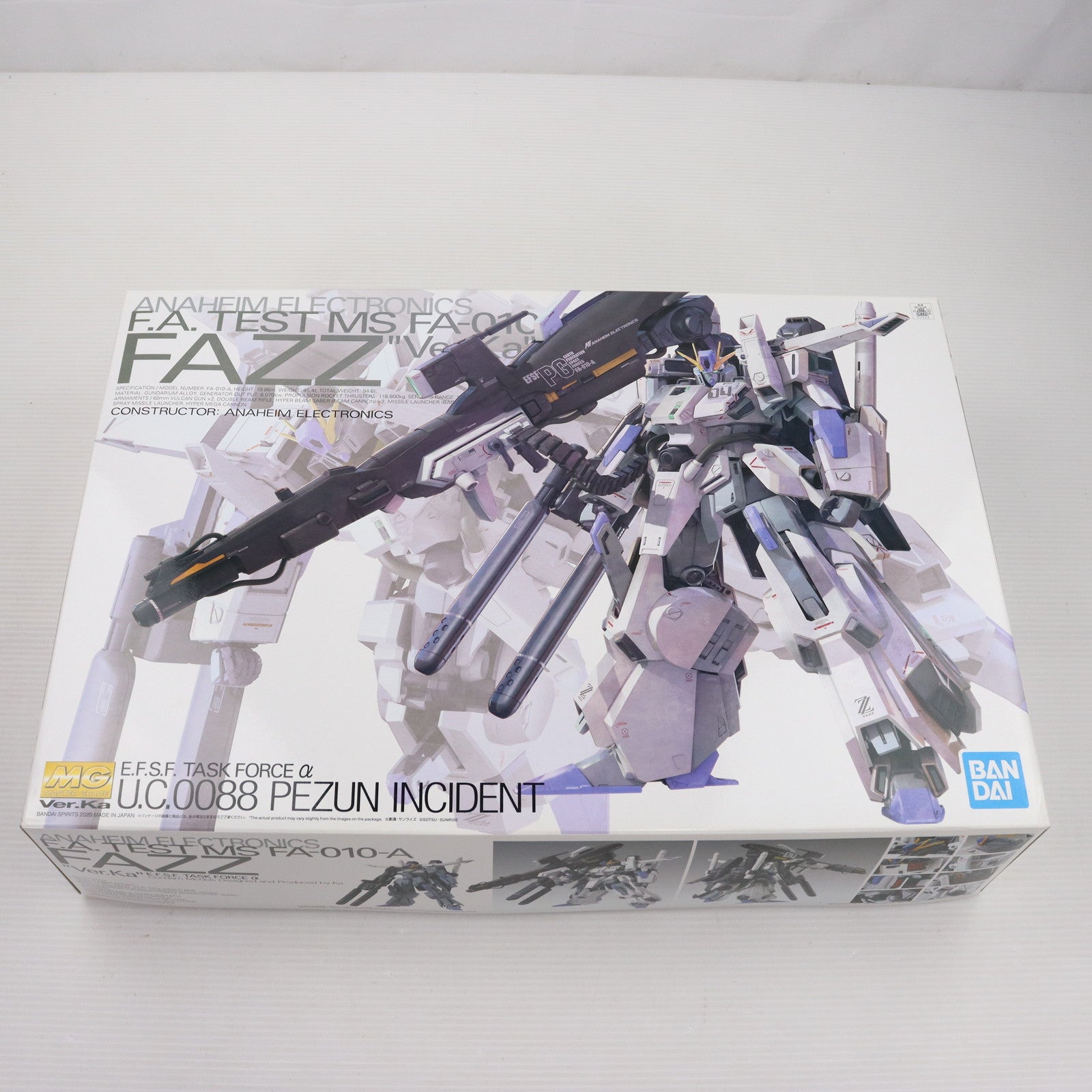 【中古即納】[PTM]MG 1/100 FAZZ(ファッツ) Ver.Ka ガンダム・センチネル プラモデル(5058880) バンダイスピリッツ(20200428)