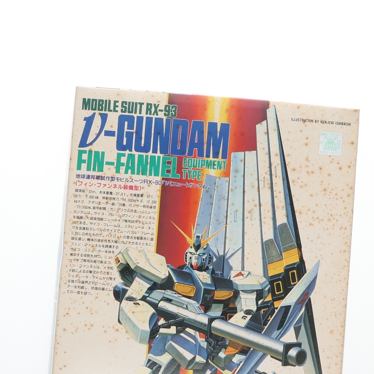 【中古即納】[PTM]1/144 RX-93 νガンダム フィン・ファンネル装備型 機動戦士ガンダム 逆襲のシャア プラモデル(0024391) バンダイ(19880715)