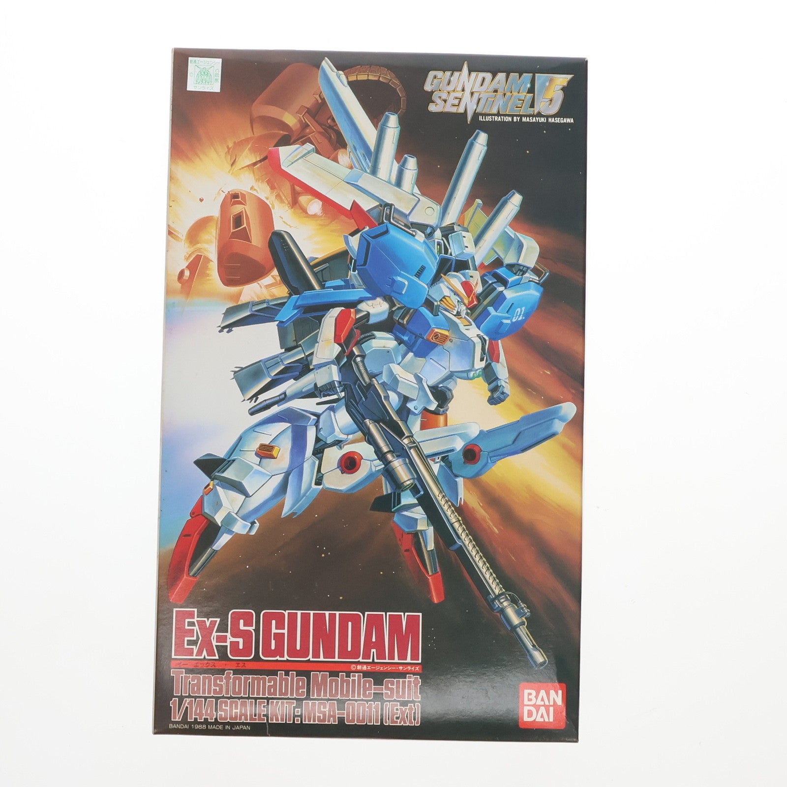 【中古即納】[PTM]1/144 MSA-0011 Ex-S ガンダム ガンダム・センチネル プラモデル(0025052) バンダイ(19881130)