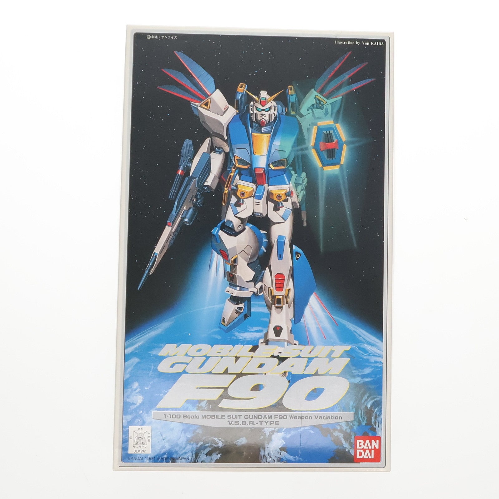 【中古即納】[PTM]1/100 ガンダムF90-Vタイプ(新型火器試験仕様) 機動戦士ガンダムF90 プラモデル(0034292) バンダイ(20180228)