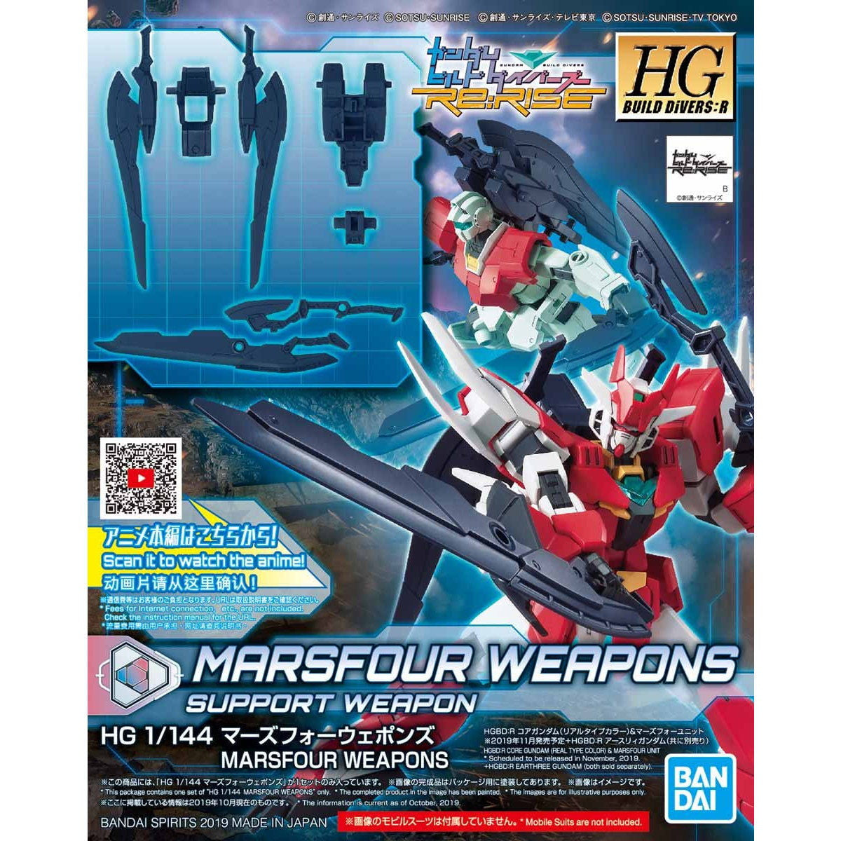 【中古即納】[PTM](再販)HGBD:R 1/144 マーズフォーウェポンズ ガンダムビルドダイバーズRe:RISE(リライズ) プラモデル用アクセサリ(5058825) バンダイスピリッツ(20240926)