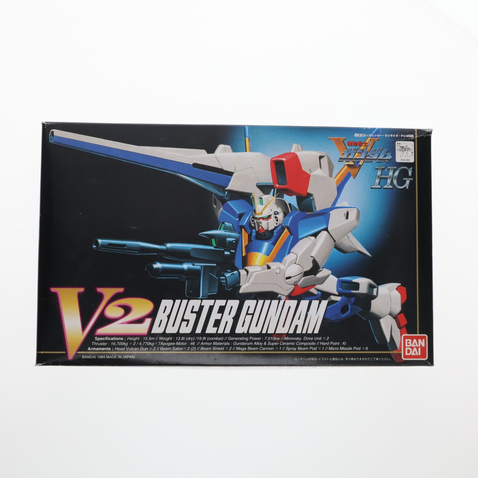 【中古即納】[PTM]HG 1/100 V2バスターガンダム 機動戦士Vガンダム プラモデル(0042483) バンダイ(19991231)