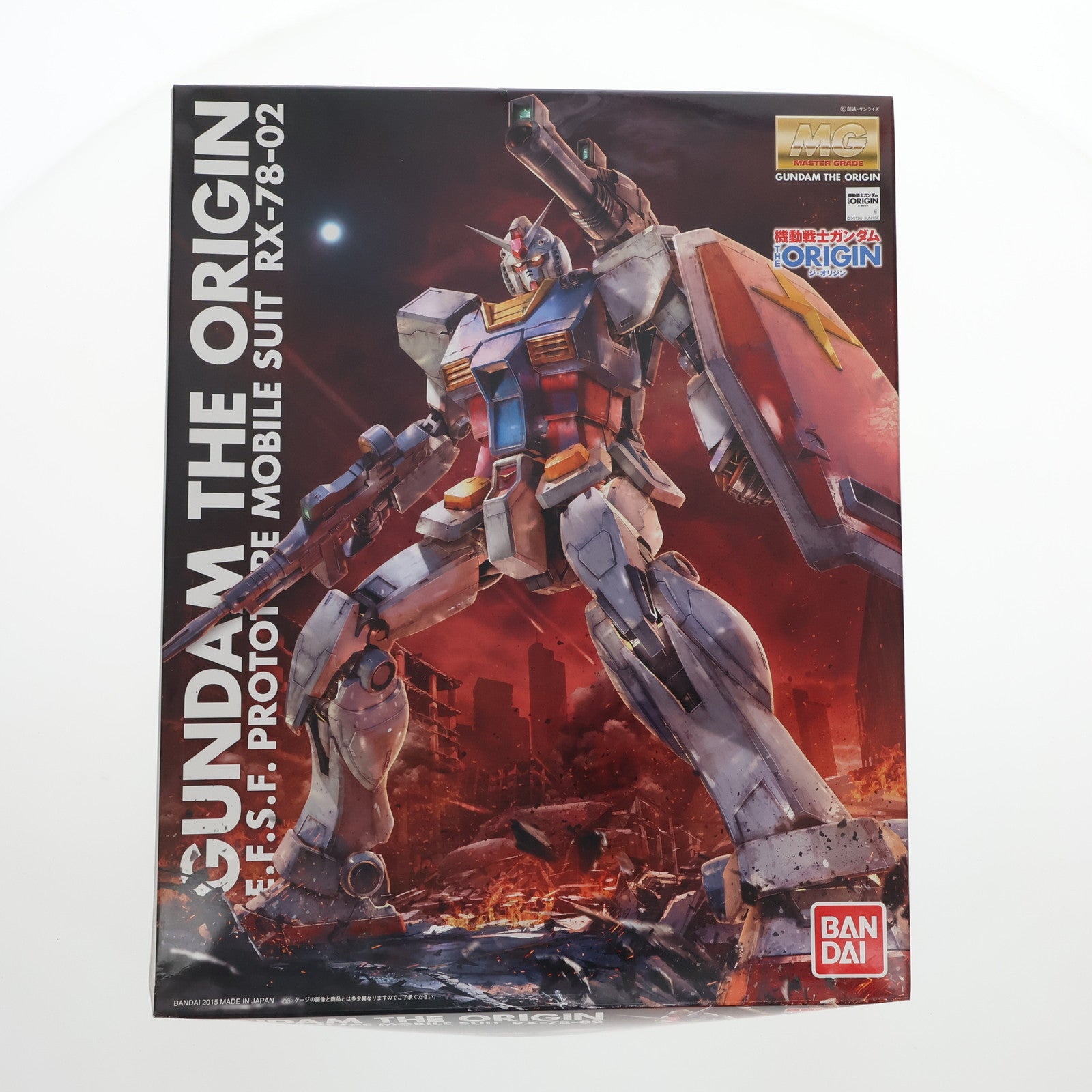 【中古即納】[PTM]MG 1/100 RX-78-02 ガンダム 機動戦士ガンダム THE ORIGIN(ジ・オリジン) プラモデル(0201314) バンダイ(20151121)