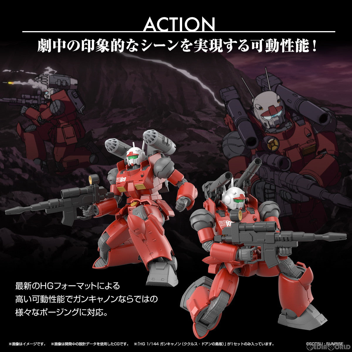 【中古即納】[PTM]HG 1/144 ガンキャノン(ククルス・ドアンの島版) 機動戦士ガンダム ククルス・ドアンの島 プラモデル(5065315) バンダイスピリッツ(20230520)