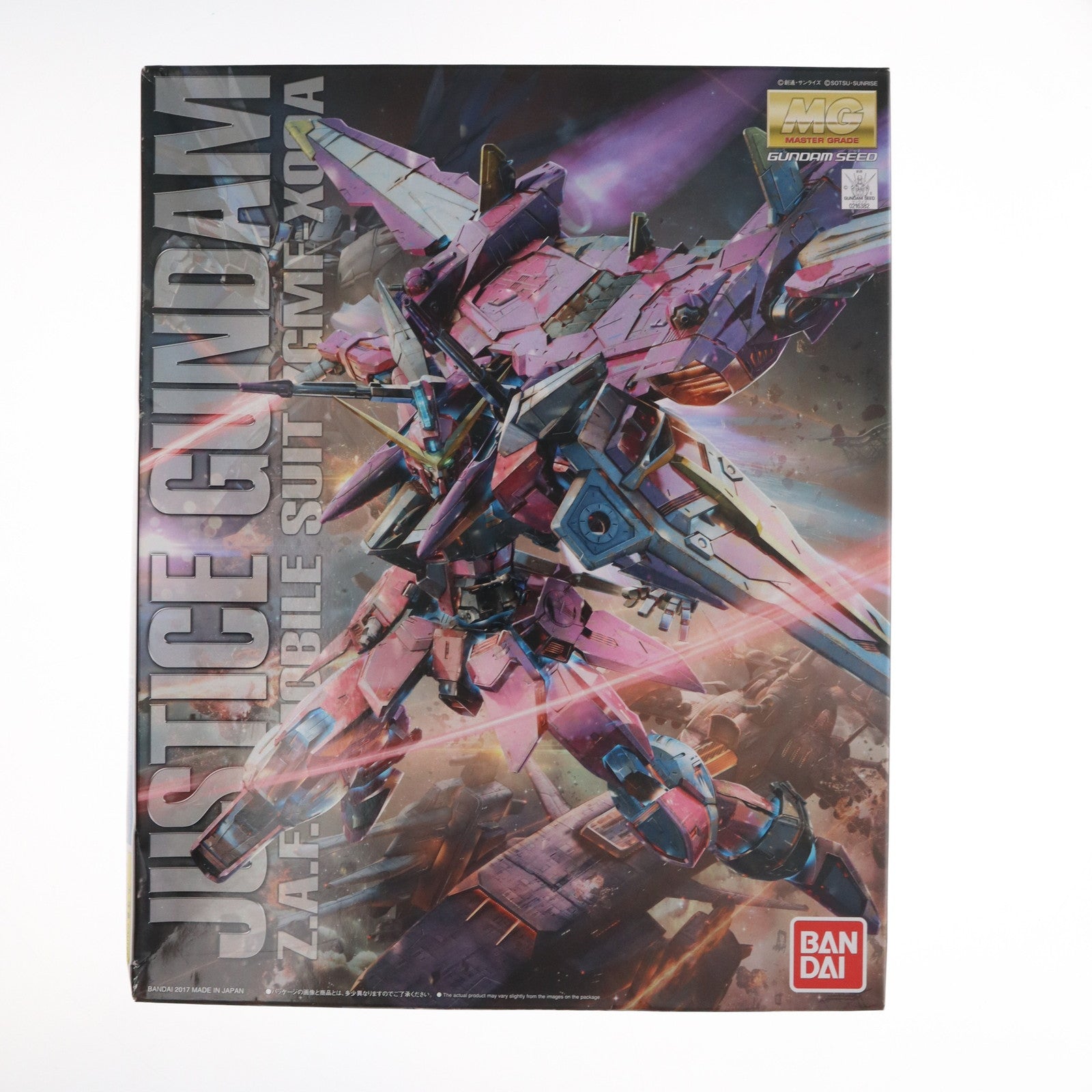 【中古即納】[PTM]MG 1/100 ZGMF-X09A ジャスティスガンダム 機動戦士ガンダムSEED(シード) プラモデル バンダイ(20170624)