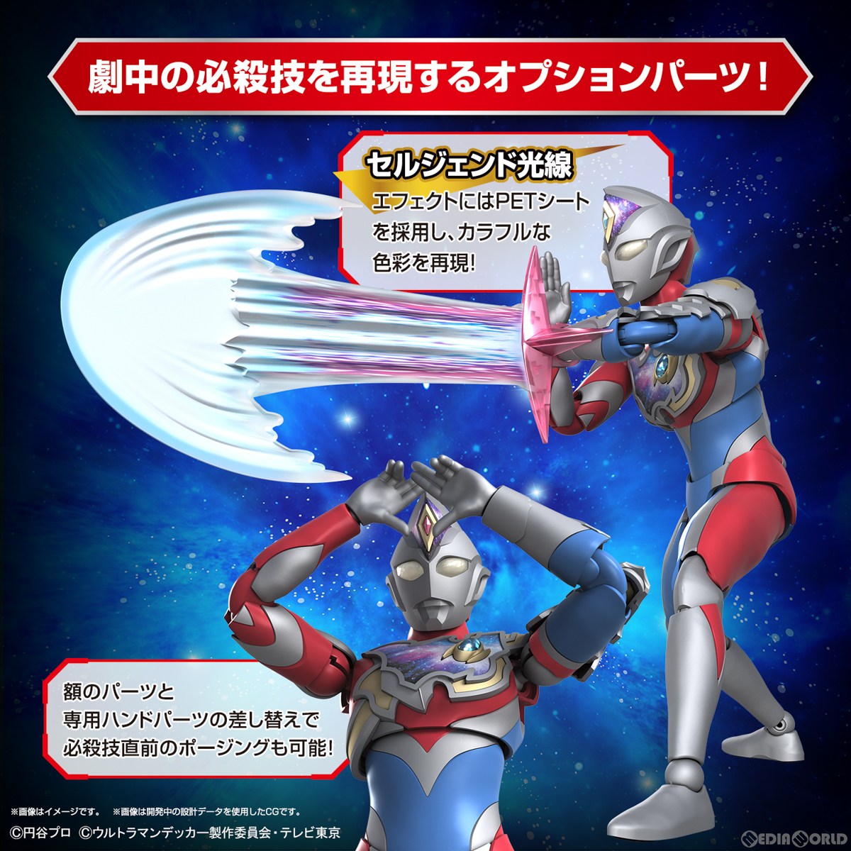 【中古即納】[PTM]Figure-rise Standard(フィギュアライズ スタンダード) ウルトラマンデッカー フラッシュタイプ プラモデル(5065314)(20230520)