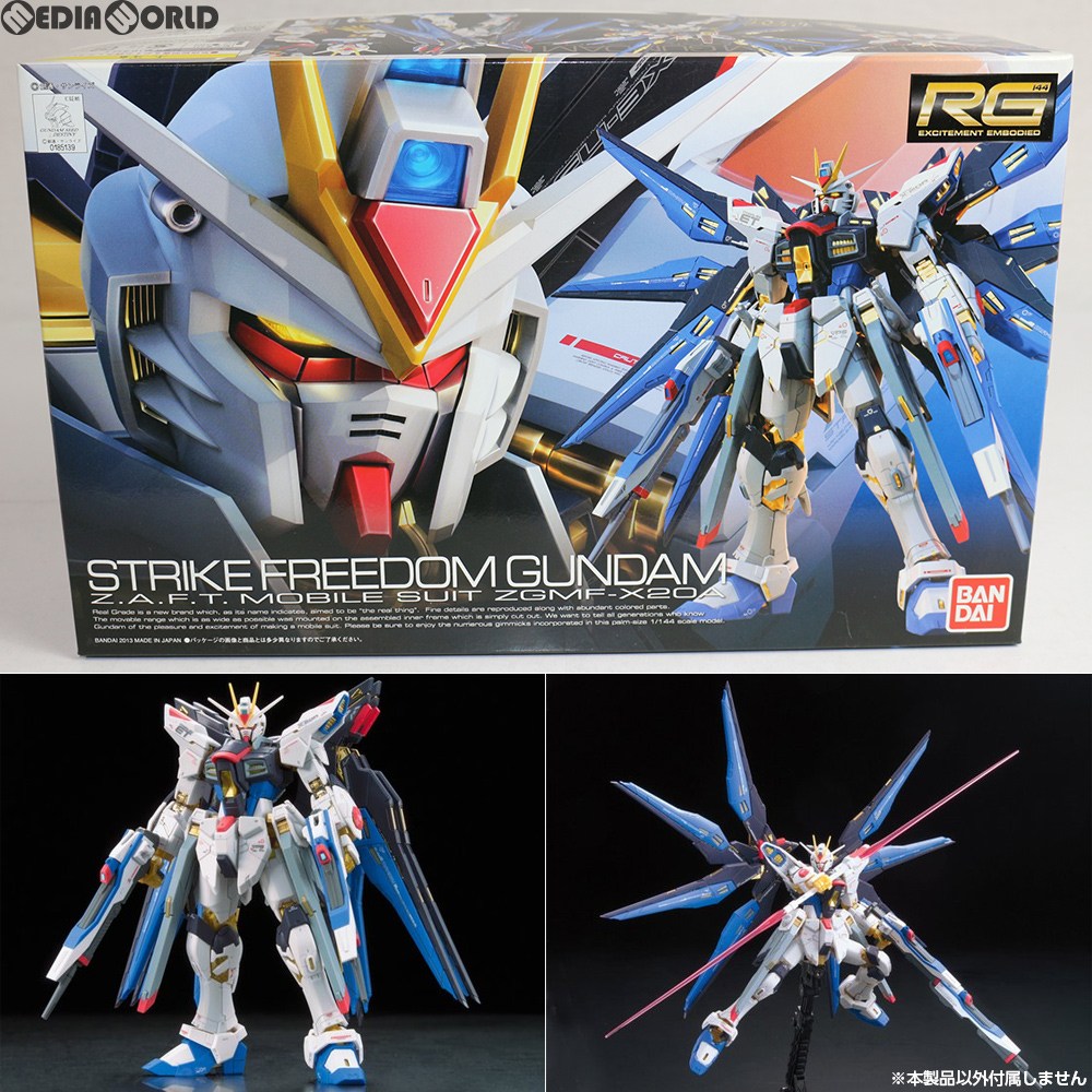 【中古即納】[PTM]RG 1/144 ZGMF-X20A ストライクフリーダムガンダム 機動戦士ガンダムSEED DESTINY(シード デスティニー) プラモデル(0185139) バンダイ(20201023)