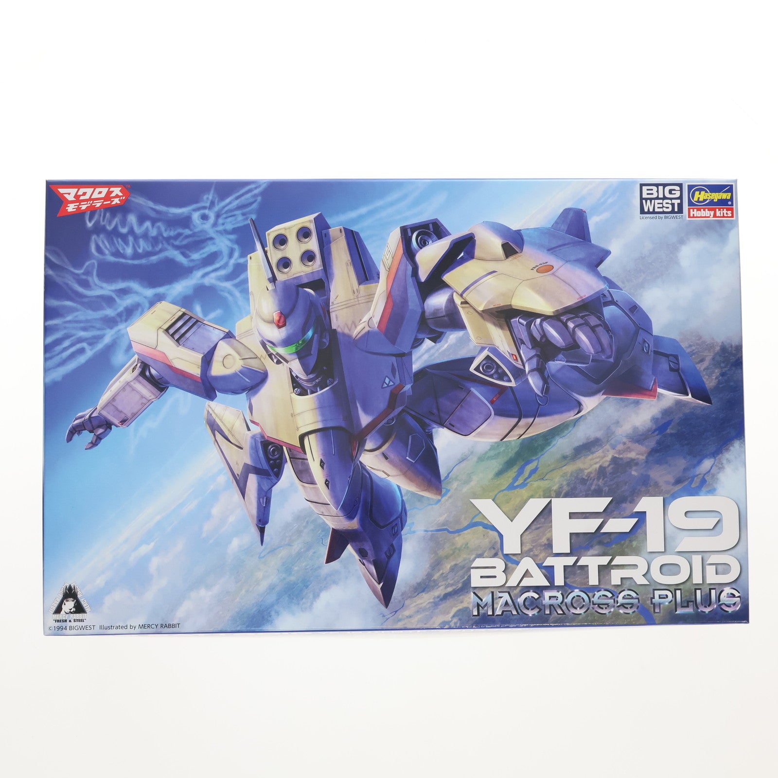 【中古即納】[PTM] 1/72 YF-19 バトロイド マクロスプラス プラモデル(M33) ハセガワ(20240726)