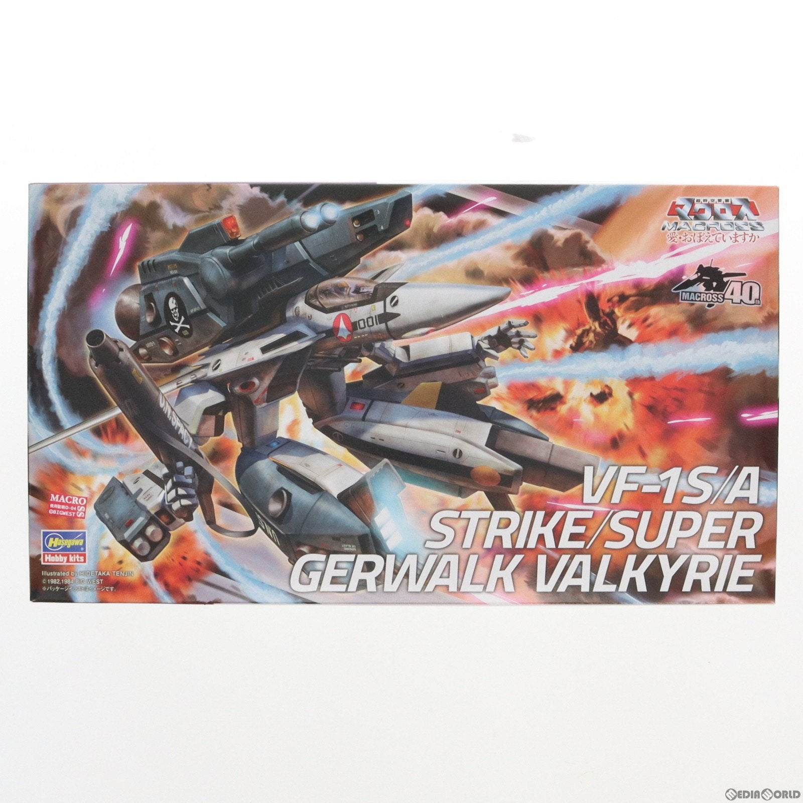 【中古即納】[PTM] 1/72 VF-1S/A ストライク/スーパーガウォーク バルキリー 超時空要塞マクロス プラモデル(65726) ハセガワ(20191130)