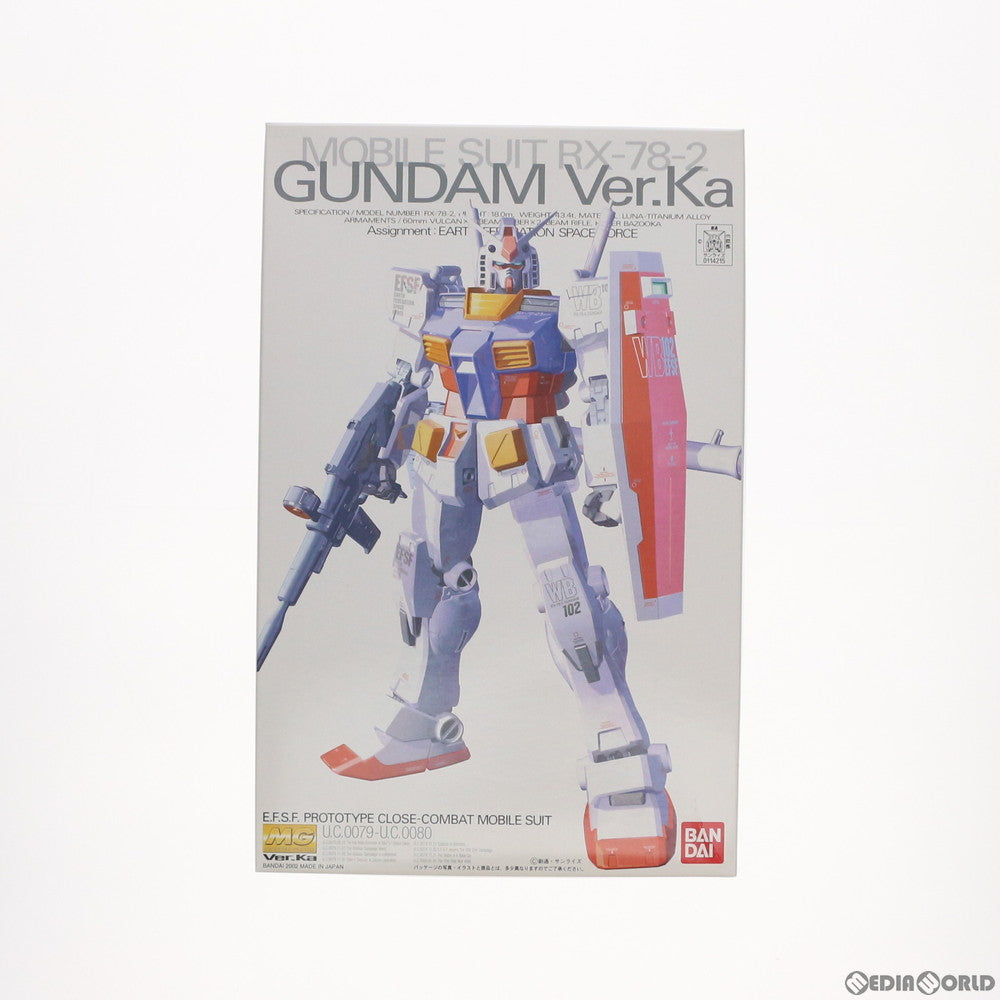 【中古即納】[PTM] MG 1/100 RX-78-2 ガンダム Ver.Ka 機動戦士ガンダム プラモデル(0114215) バンダイ(20021231)