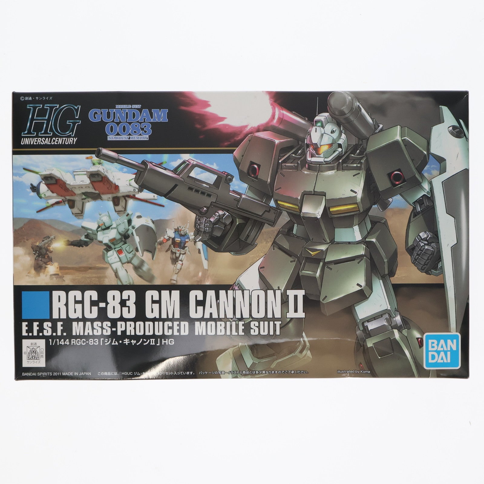 【中古即納】[PTM] (再販) HGUC 1/144 RGC-83 ジム・キャノンII 機動戦士ガンダム0083 STARDUST MEMORY(スターダストメモリー) プラモデル(5061821) バンダイスピリッツ(20240919)