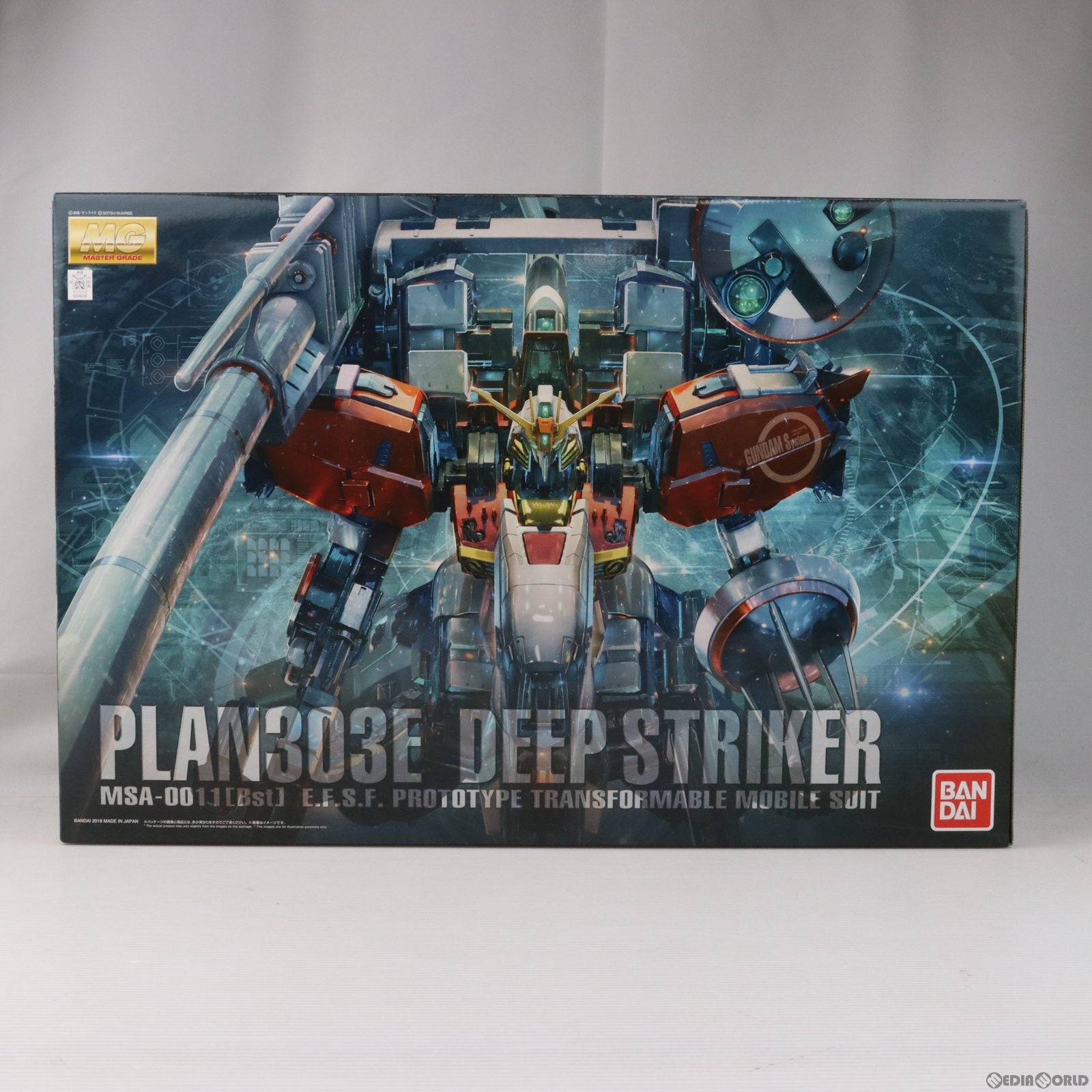 【中古即納】[PTM] MG 1/100 MSA-0011[Bst] PLAN303E ディープストライカー ガンダム・センチネル プラモデル(0224034) バンダイ(20180317)