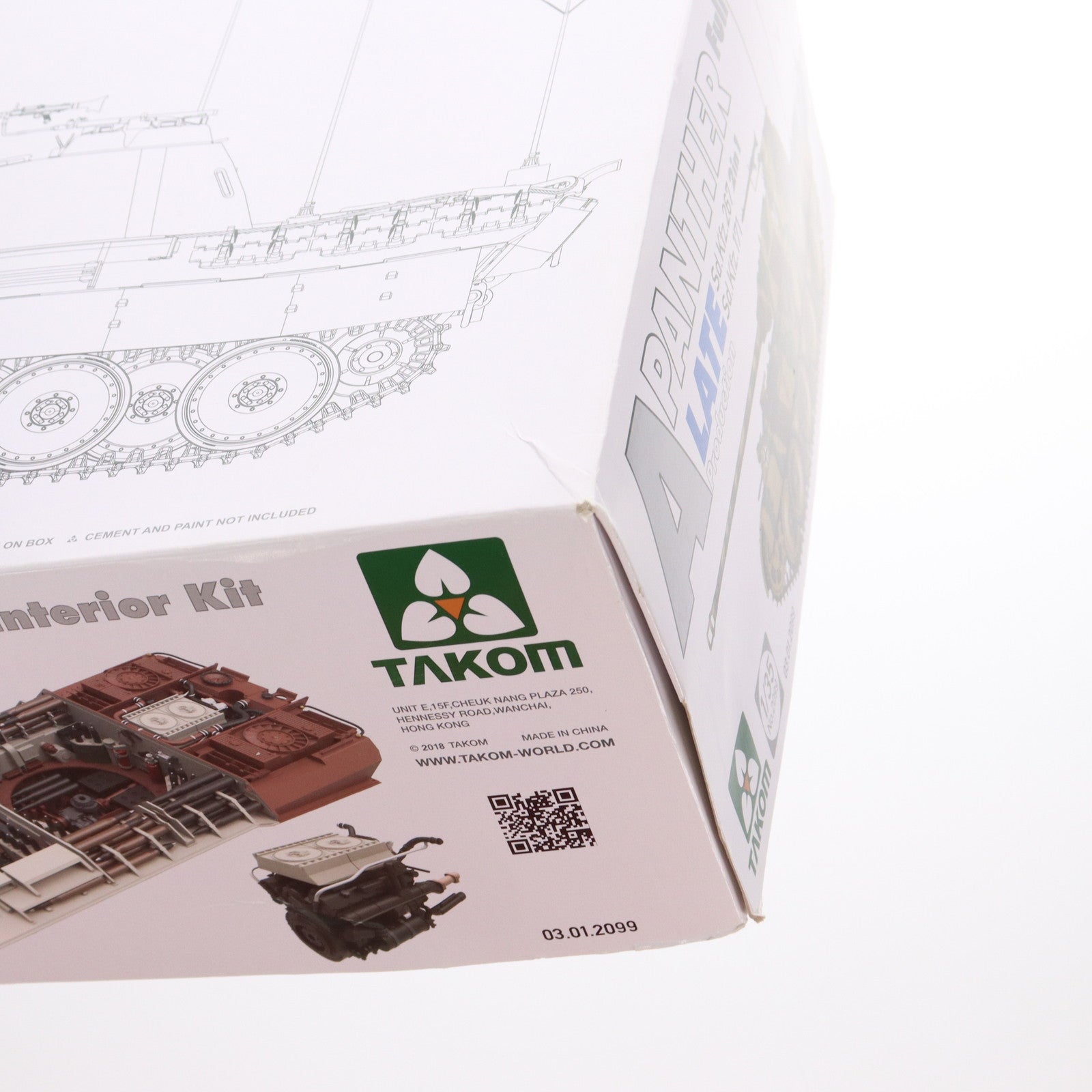 【中古即納】[PTM] 1/35 WW.II ドイツ軍 中戦車 Sd.Kfz 171/267 パンターA型 後期型 指揮戦車 w/フルインテリア プラモデル(TKO2099) TAKOM(タコム)(20180223)