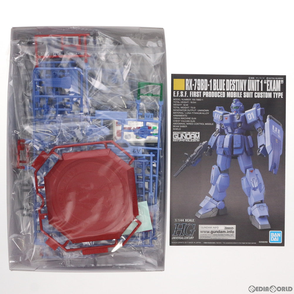 【中古即納】[PTM] ガンダムベース限定 HG 1/144 RX-79BD-1 ブルーディスティニー1号機 EXAM メタリックグロスインジェクション 機動戦士ガンダム外伝 THE BLUE DESTINY(ザ ブルー ディスティニー) プラモデル(5055572) バンダイスピリッツ(20190131)