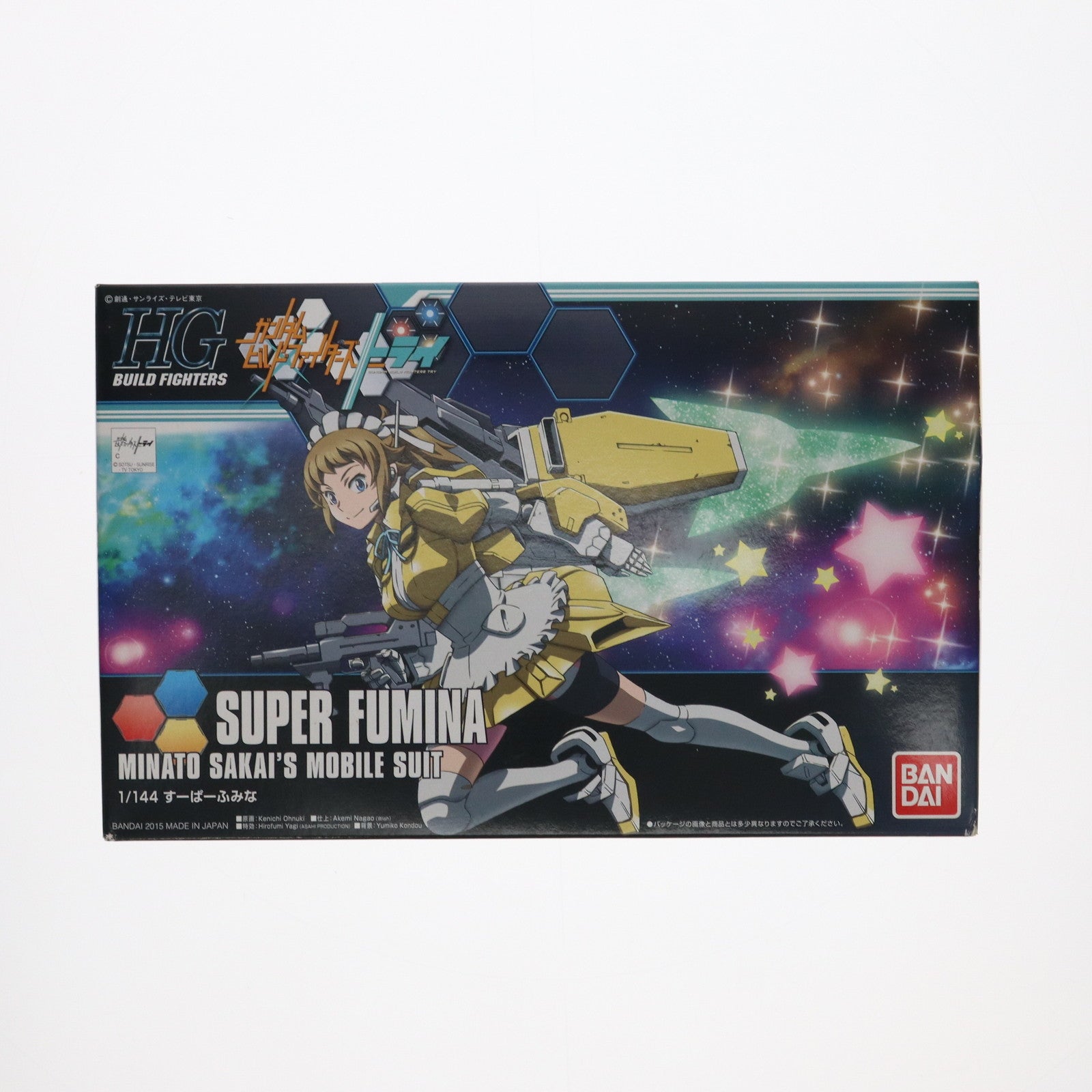 【中古即納】[PTM] HGBF 1/144 SF-01 すーぱーふみな ガンダムビルドファイターズトライ プラモデル(0201310) バンダイ(20151107)