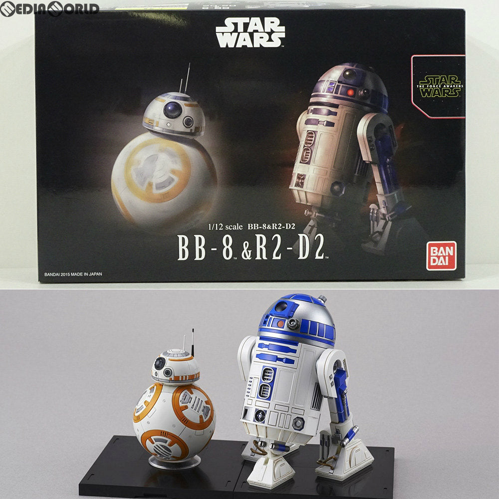 【中古即納】[PTM] 1/12 BB-8&R2-D2 STAR WARS(スター・ウォーズ) エピソード7/フォースの覚醒 プラモデル(203220) バンダイ(20171124)