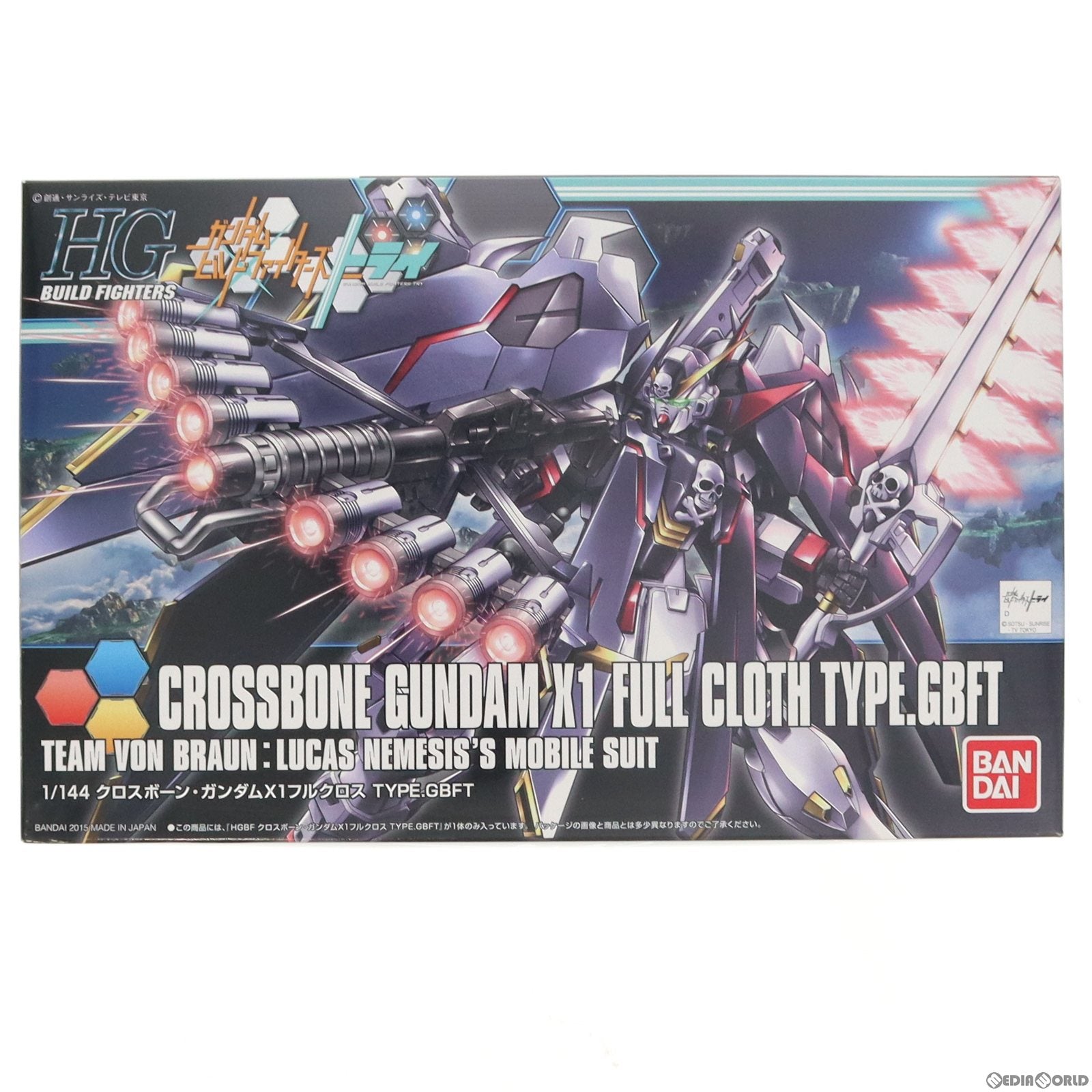 【中古即納】[PTM] HGBF 1/144 クロスボーン・ガンダムX1フルクロス TYPE.GBFT ガンダムビルドファイターズトライ プラモデル バンダイ(20180531)