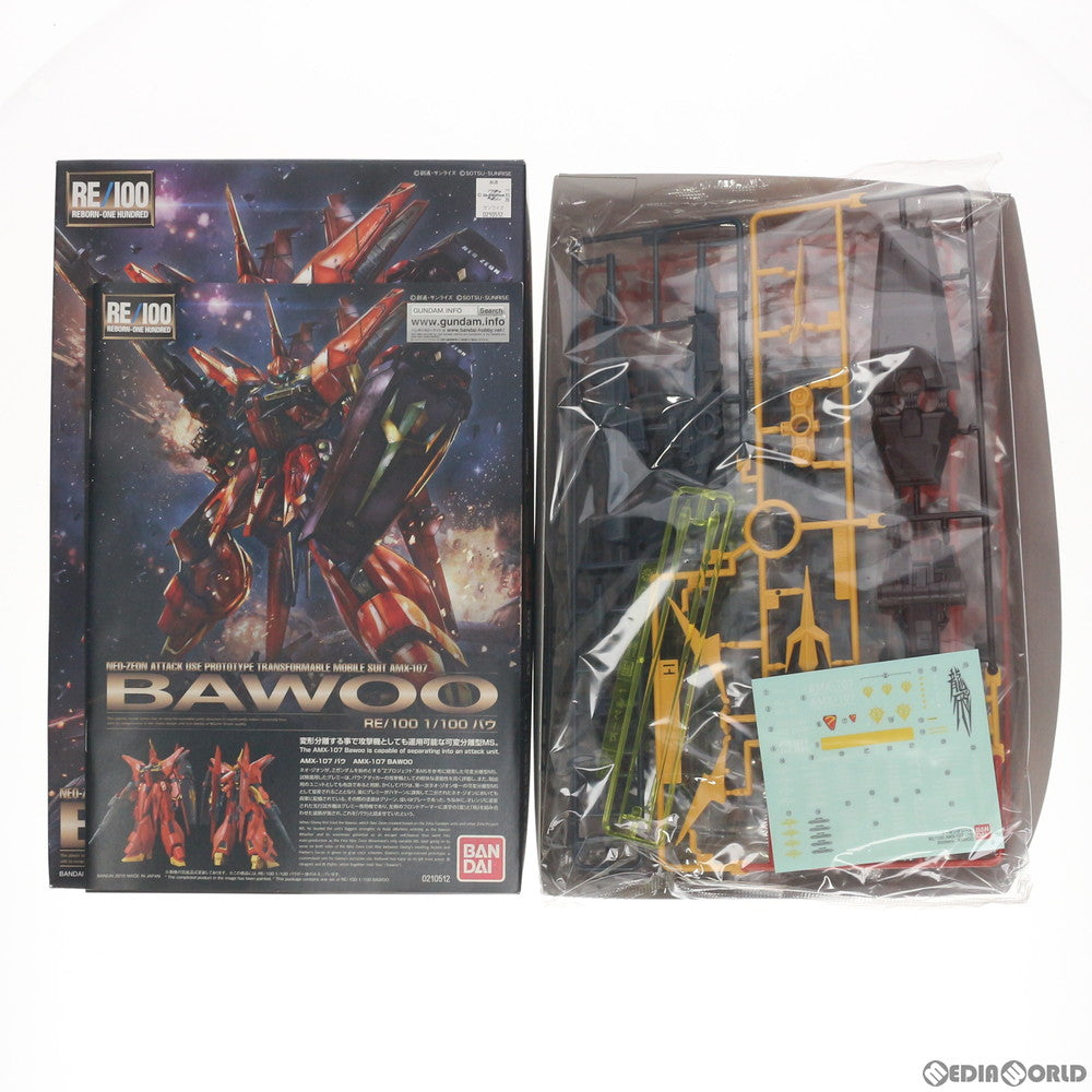 【中古即納】[PTM] RE/100 1/100 AMX-107 バウ 機動戦士ガンダムZZ(ダブルゼータ) プラモデル(0210512) バンダイ(20161126)