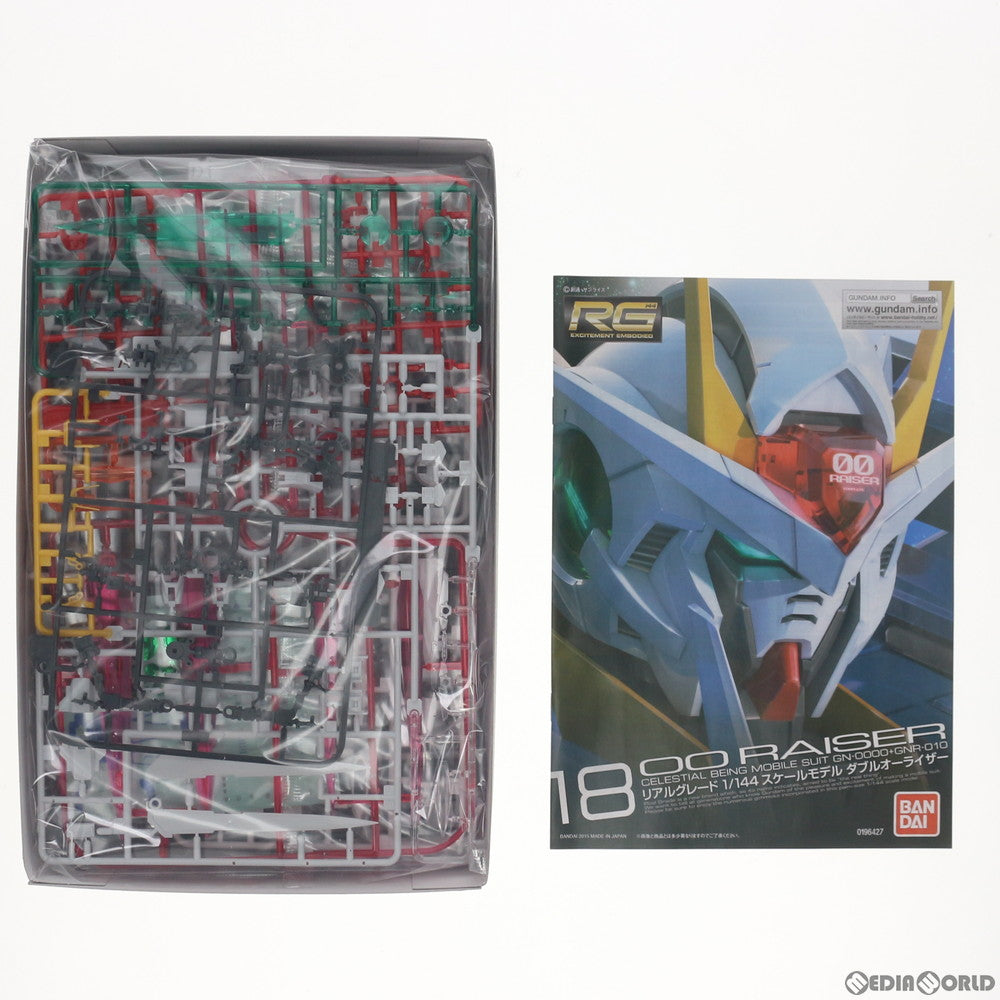 【中古即納】[PTM] RG 1/144 GN-0000+GNR-010 ダブルオーライザー 機動戦士ガンダム00(ダブルオー) プラモデル(0196427) バンダイ(20171118)