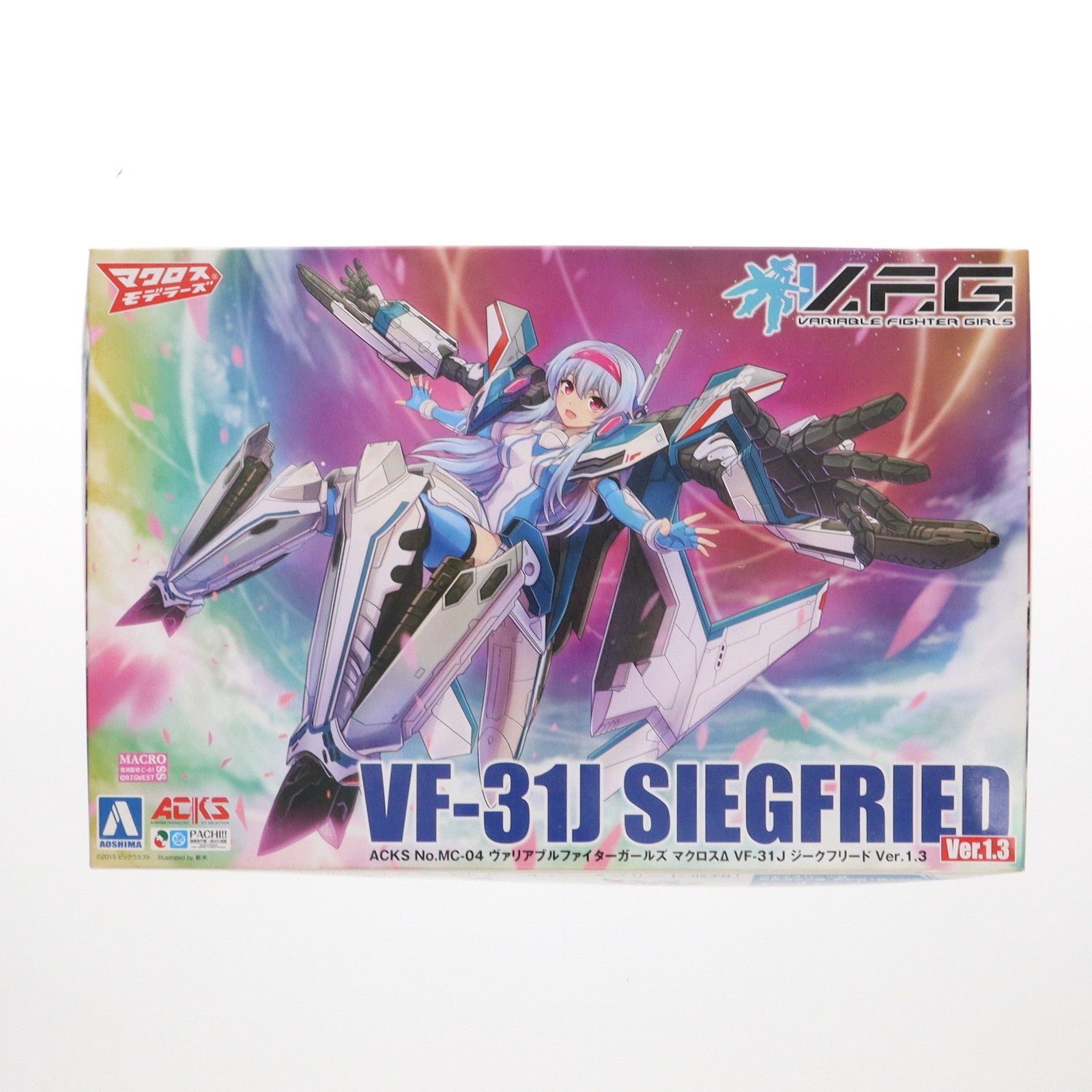 【中古即納】[PTM] ACKS MC-04 V.F.G. VF-31J ジークフリード Ver.1.3 マクロスΔ(デルタ) プラモデル アオシマ(20181124)
