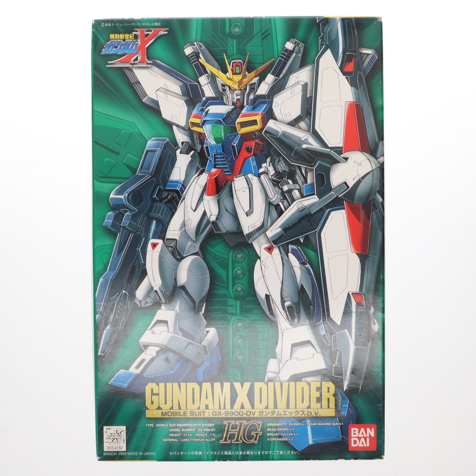 【中古即納】[PTM] HG 1/100 GX-9900-DV ガンダムエックス ディバイダー 機動新世紀ガンダムX プラモデル(0054287) バンダイ(20180221)