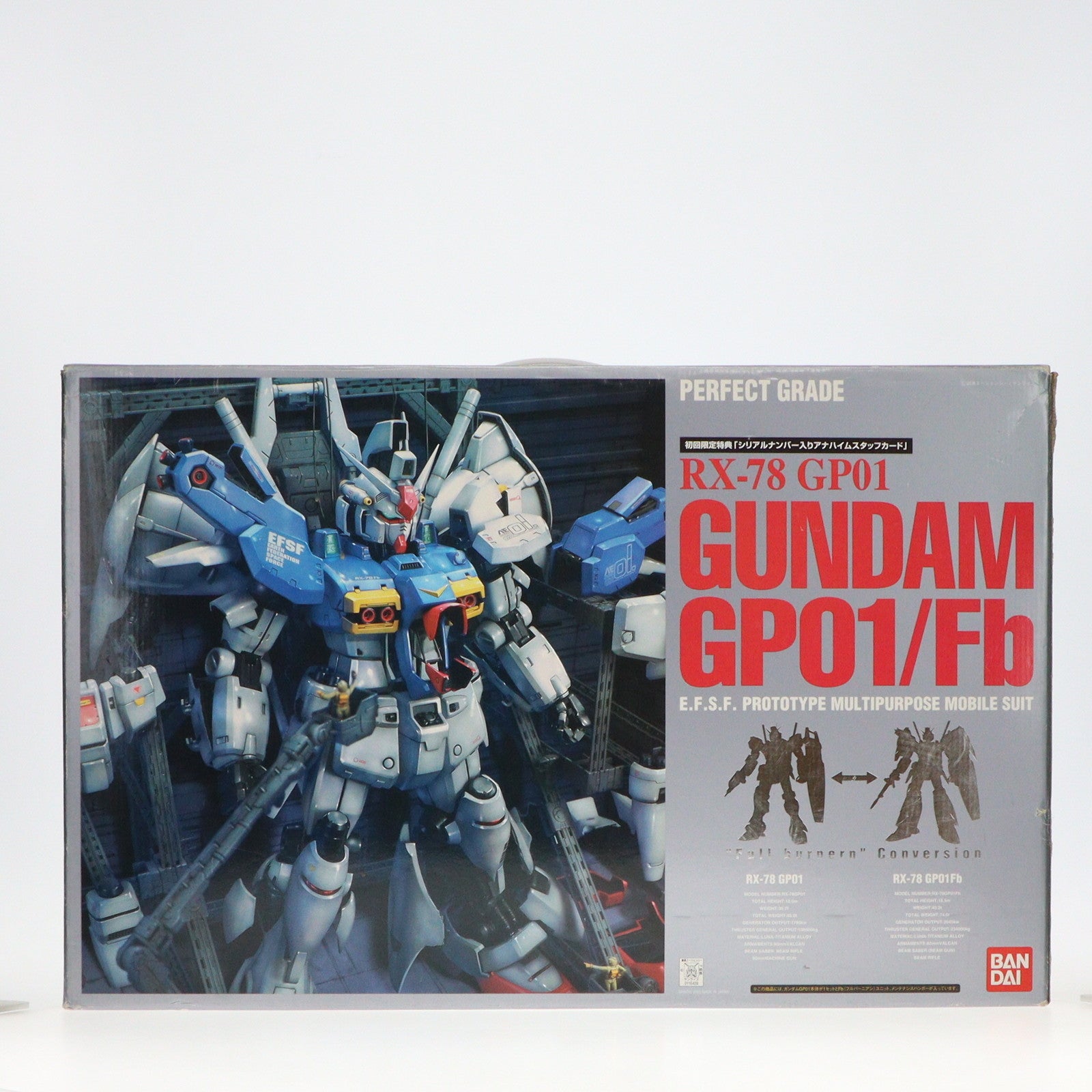 【中古即納】[PTM] PG 1/60 RX-78GP01/Fb RX-78ガンダムGP01/FB 機動戦士ガンダム0083 STARDUST MEMORY(スターダストメモリー) プラモデル(0116409) バンダイ(20031130)