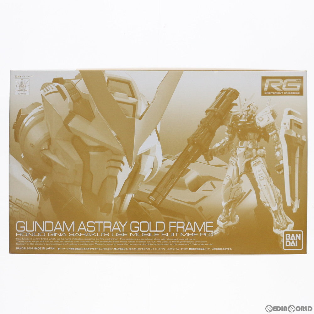 【中古即納】[PTM] プレミアムバンダイ限定 RG 1/144 MBF-P01 ガンダムアストレイ ゴールドフレーム 機動戦士ガンダムSEED ASTRAY(シード アストレイ) プラモデル(0210036) バンダイ(20160731)