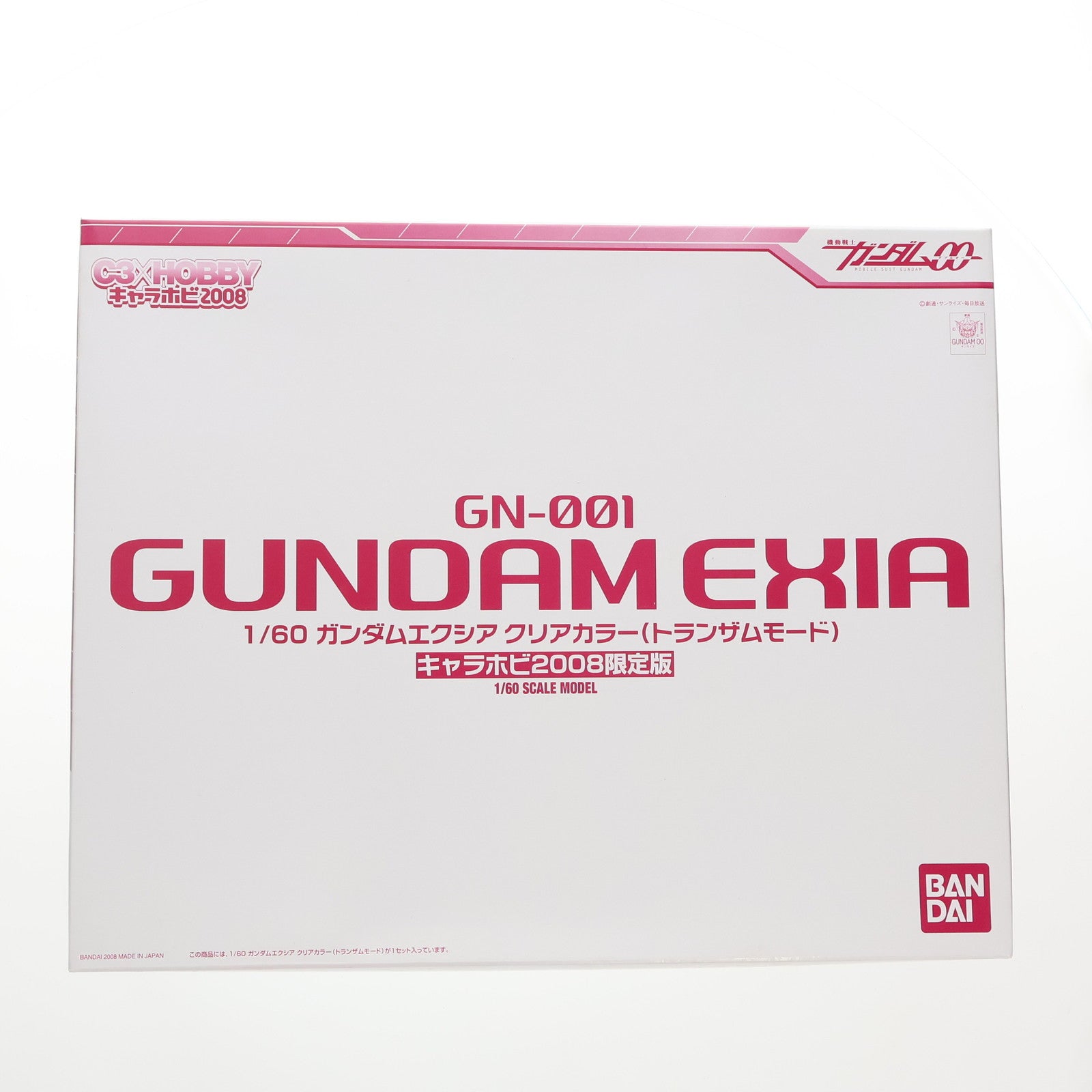 【中古即納】[PTM] キャラホビ2008 C3×HOBBY限定 1/60 GN-001 ガンダムエクシア クリアカラー(トランザムモード) 機動戦士ガンダム00(ダブルオー) プラモデル バンダイ(20081231)