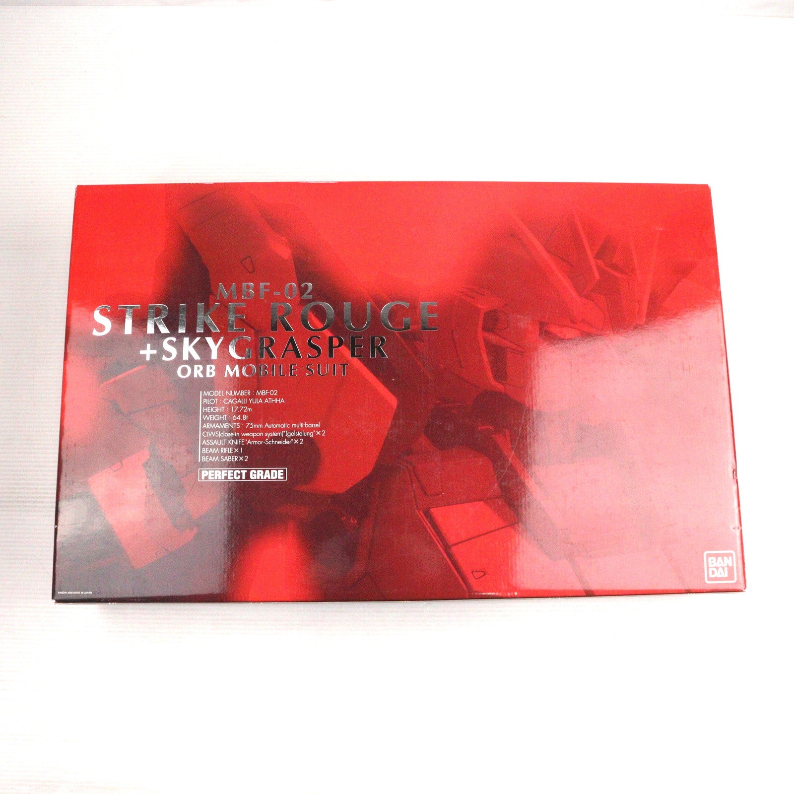 【中古即納】[PTM] PG 1/60 MBF-02 ストライクルージュ+スカイグラスパー 機動戦士ガンダムSEED(シード) プラモデル(0138257) バンダイ(20050827)