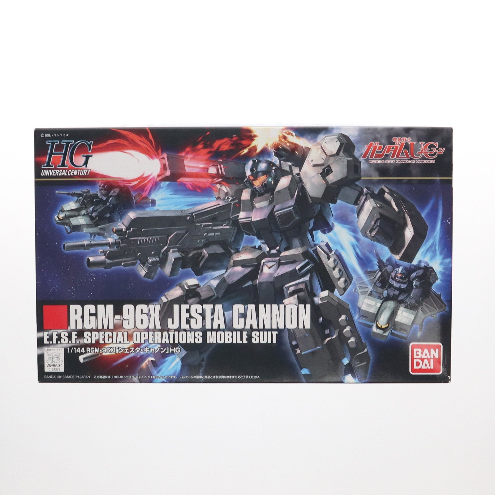 【中古即納】[PTM] HGUC 1/144 RGM-96X ジェスタ・キャノン 機動戦士ガンダムUC(ユニコーン) プラモデル(5055751) バンダイ(20180619)