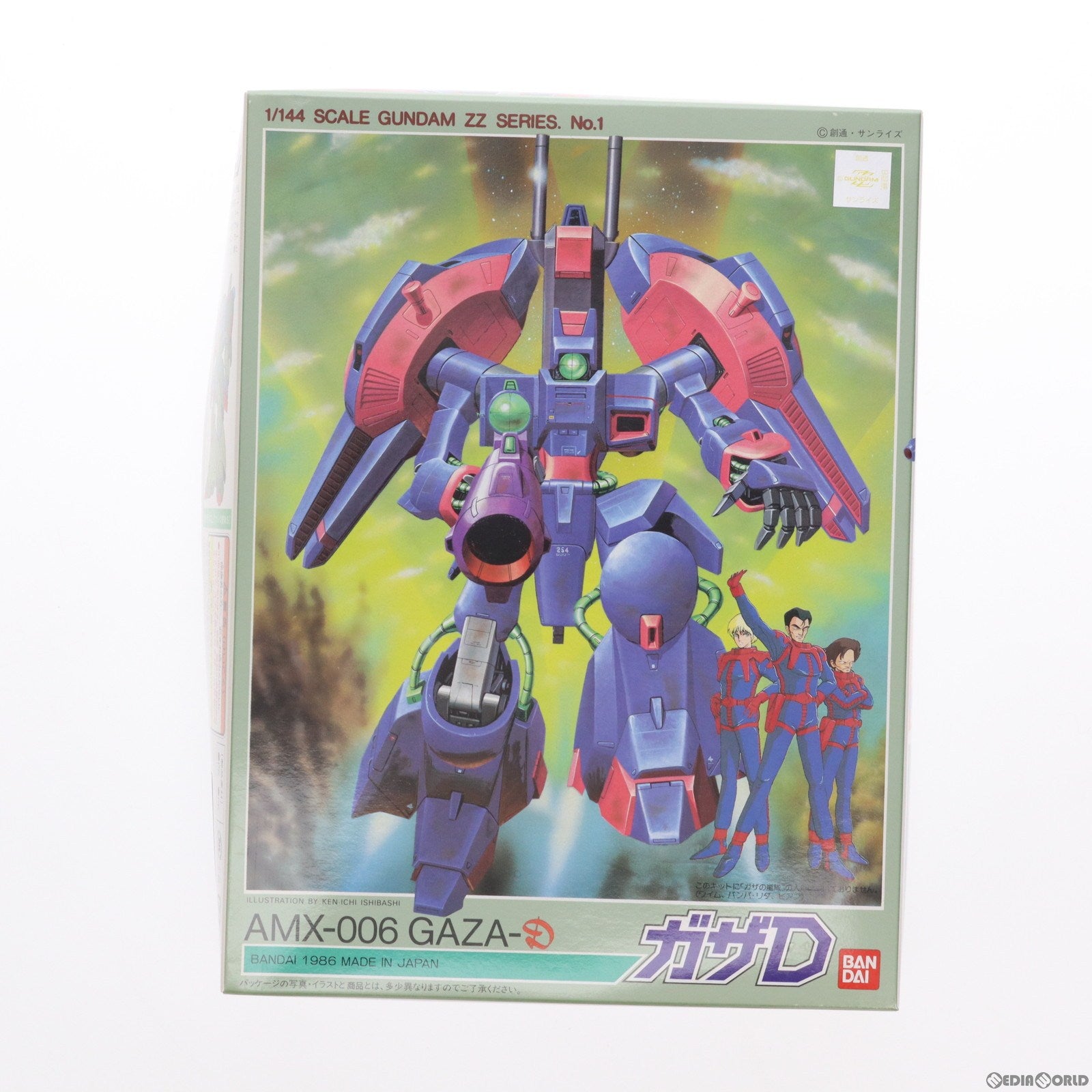 【中古即納】[PTM] 1/144 AMX-006 ガザD 機動戦士ガンダムZZ(ダブルゼータ) シリーズNo.1 プラモデル(0006147) バンダイ(19991231)