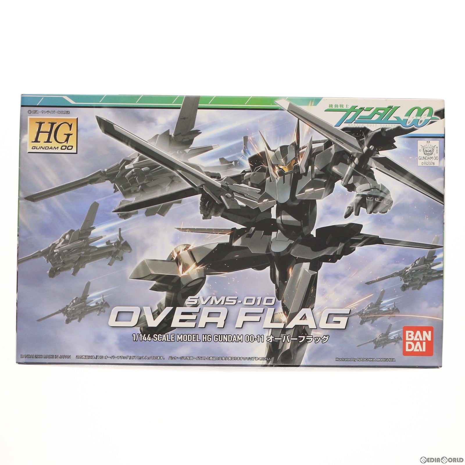 【中古即納】[PTM] HG 1/144 SVMS-010 オーバーフラッグ 機動戦士ガンダム00(ダブルオー) プラモデル(0152378) バンダイ(20080331)