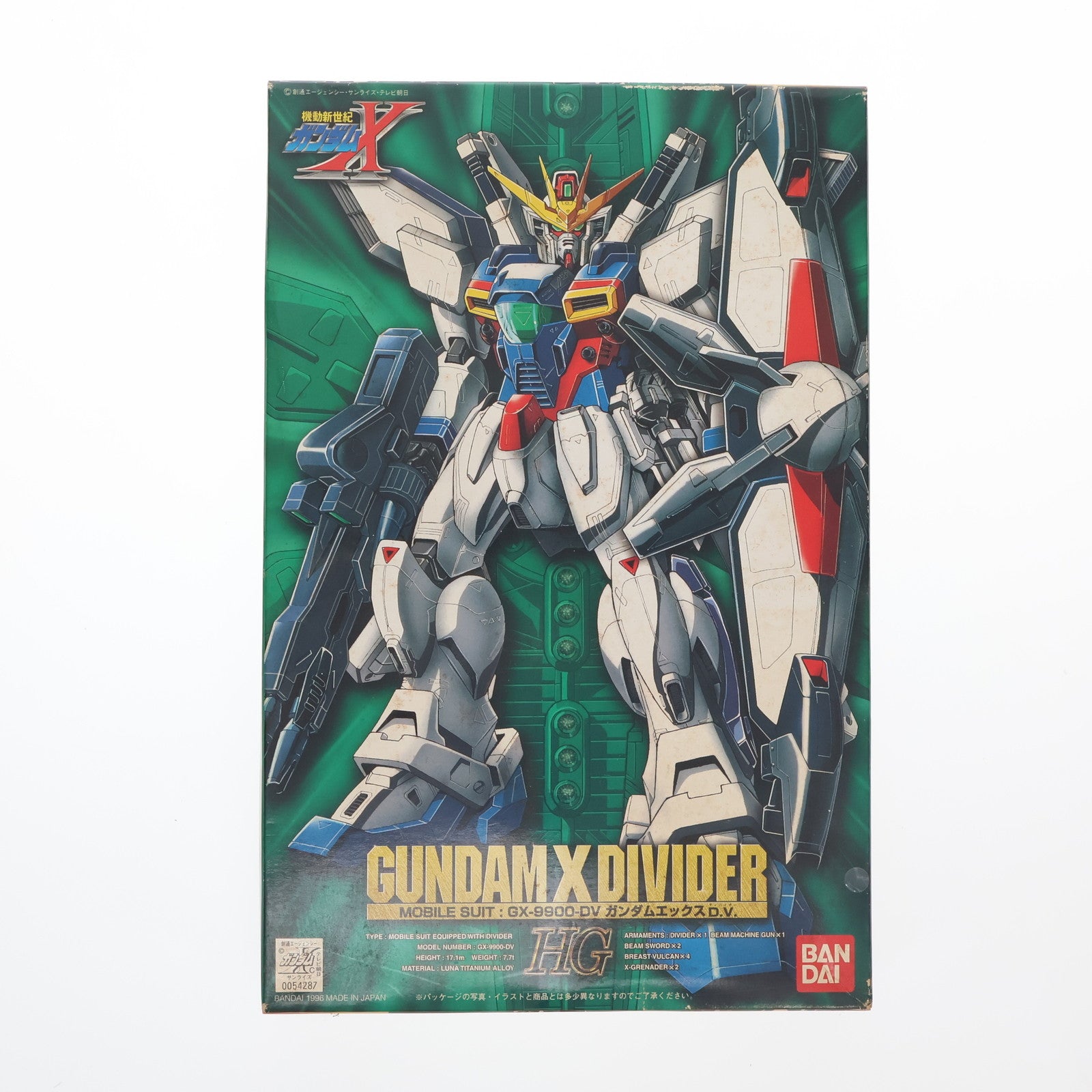 【中古即納】[PTM] HG 1/100 GX-9900-DV ガンダムエックス ディバイダー 機動新世紀ガンダムX プラモデル(0054287) バンダイ(20180221)