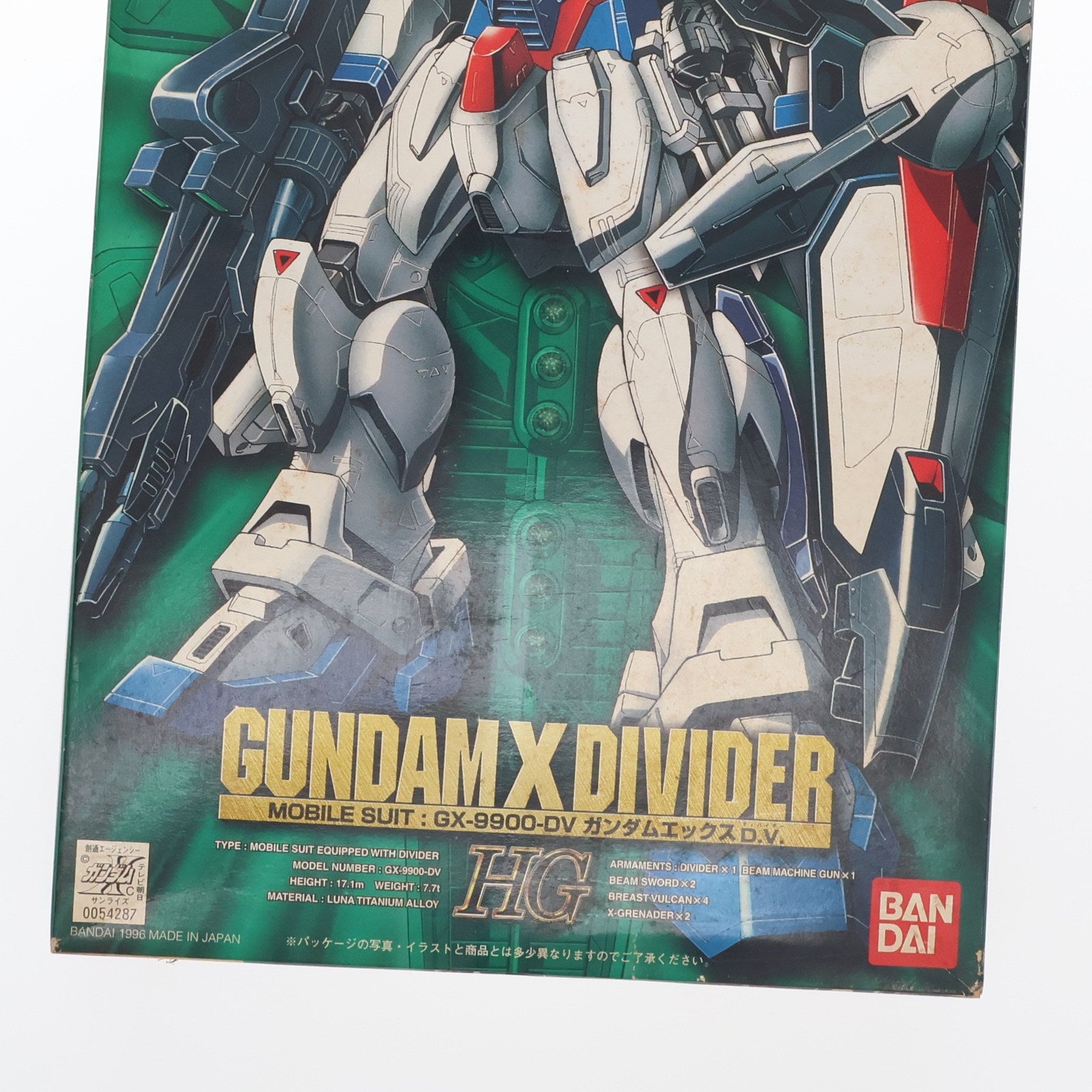 【中古即納】[PTM] HG 1/100 GX-9900-DV ガンダムエックス ディバイダー 機動新世紀ガンダムX プラモデル(0054287) バンダイ(20180221)