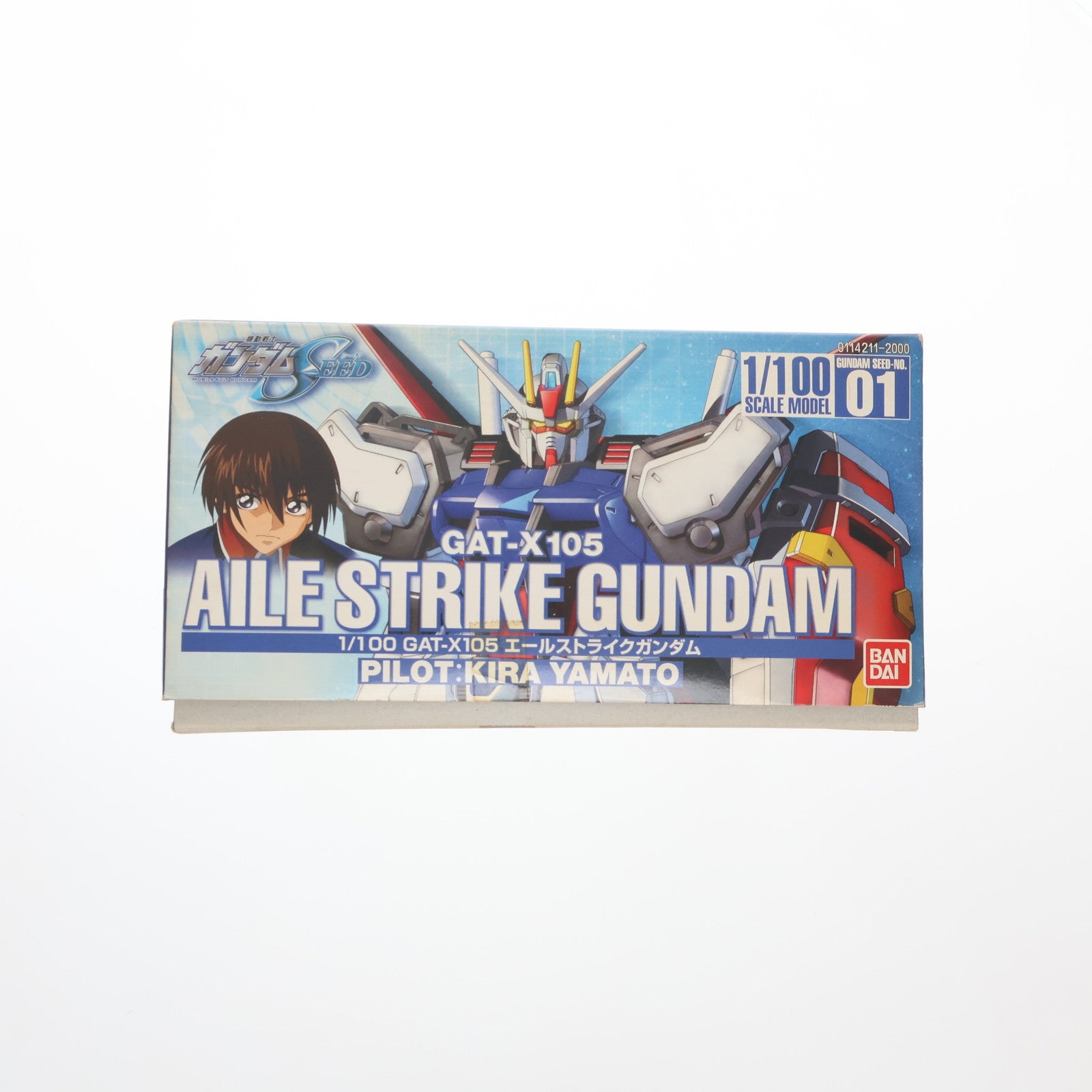 【中古即納】[PTM] 1/100 GAT-X105 エールストライクガンダム 機動戦士ガンダムSEED(シード) プラモデル(0114211) バンダイ(20021210)