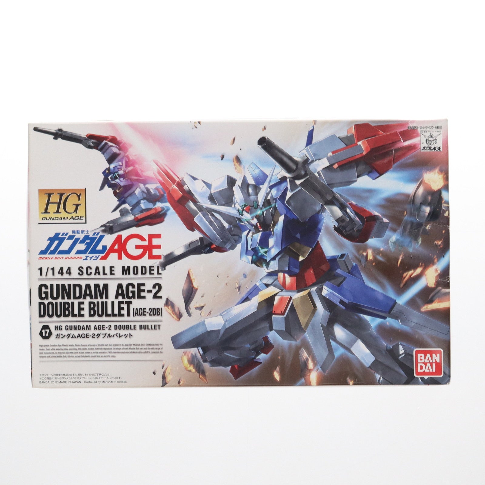 【中古即納】[PTM] HG 1/144 ガンダムAGE-2 ダブルバレット 機動戦士ガンダムAGE(エイジ) プラモデル(0175318) バンダイ(20200430)