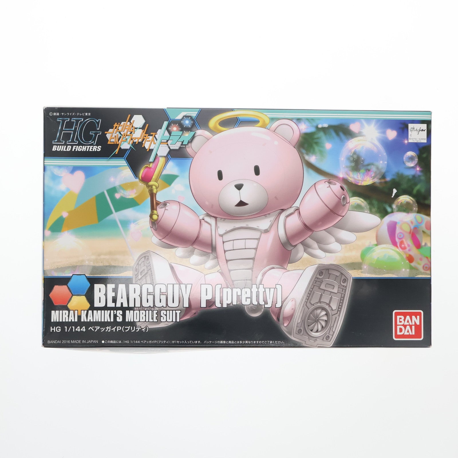 【中古即納】[PTM] HGBF 1/144 ベアッガイP(プリティ) ガンダムビルドファイターズトライ プラモデル バンダイ(20160910)