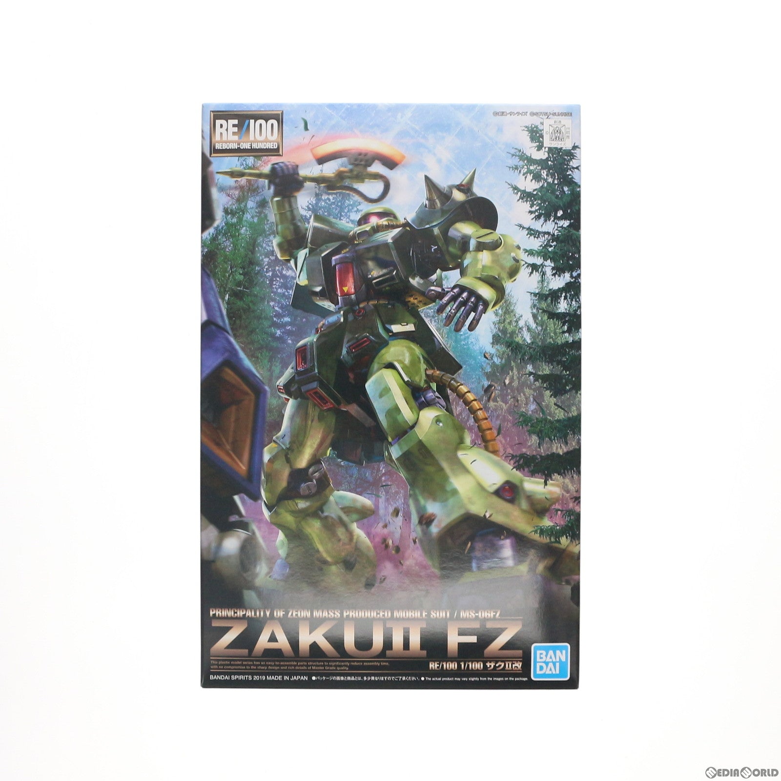 【中古即納】[PTM] RE/100 1/100 MS-06FZ ザクII改 機動戦士ガンダム0080 ポケットの中の戦争 プラモデル バンダイスピリッツ(20191217)