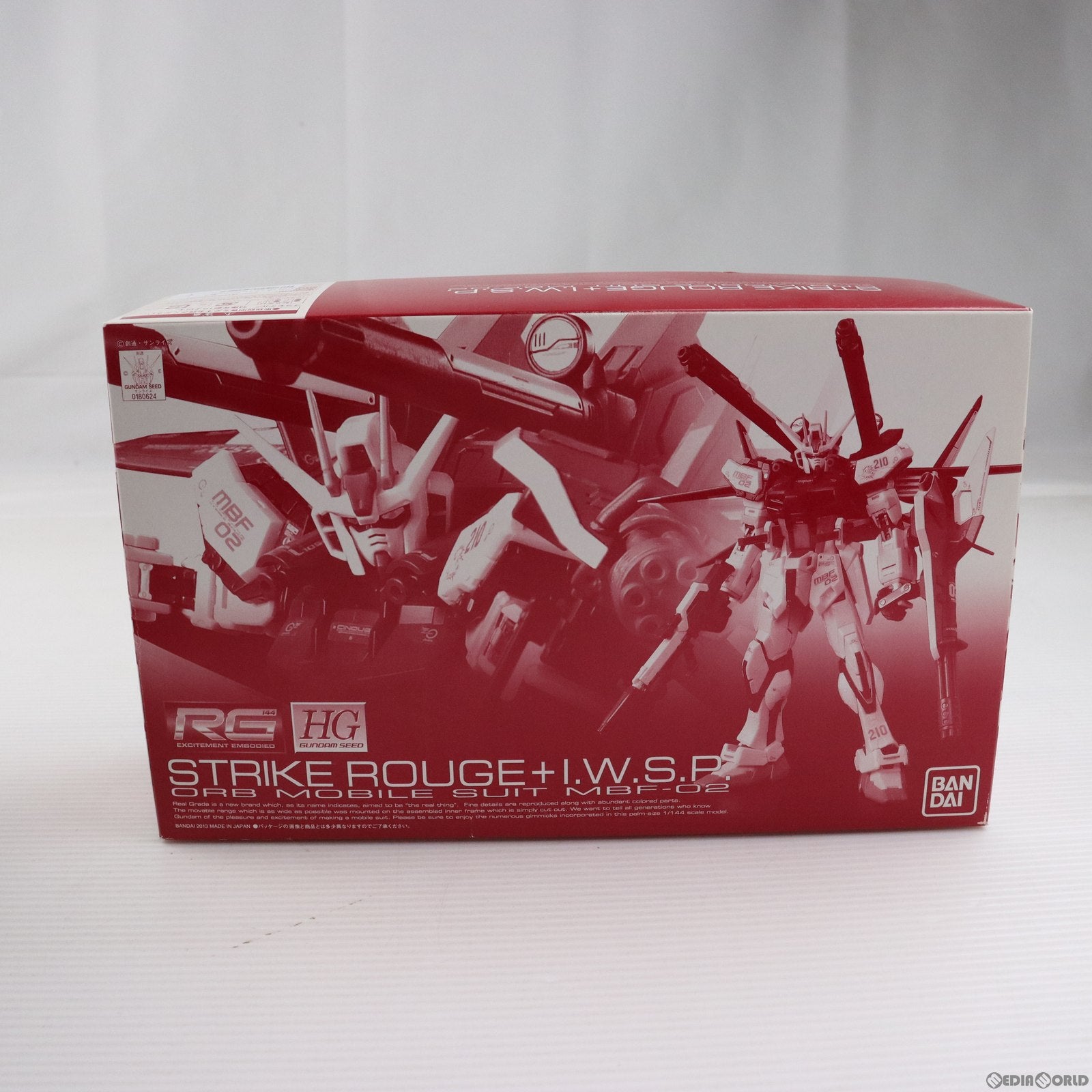 【中古即納】[PTM] ホビーオンラインショップ限定 RG 1/144 MBF-02 ストライクルージュ+HG I.W.S.P. 機動戦士ガンダムSEED(シード) MSV プラモデル(0180624) バンダイ(20130123)