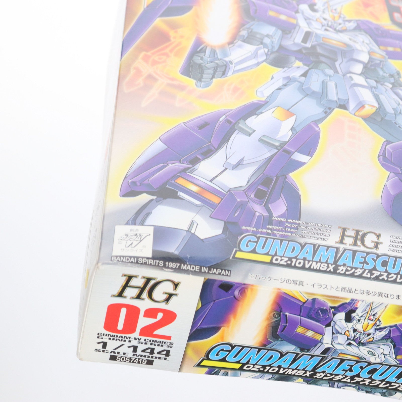 【中古即納】[PTM] HG 1/144 OZ-10VMSX ガンダムアスクレプオス 新機動戦記ガンダムW DUAL STORY G-UNIT(ウイング デュアルストーリー ジーユニット) プラモデル(5057419) バンダイスピリッツ(20200430)