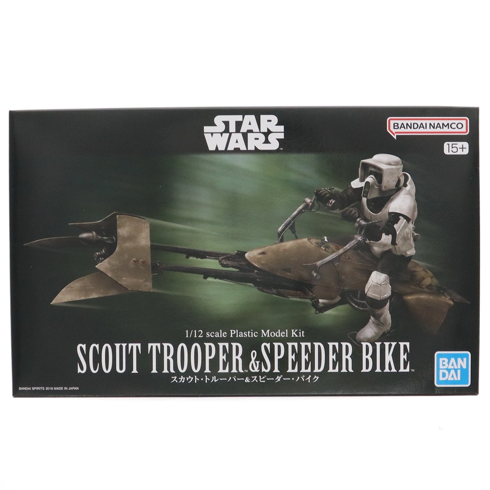 【中古即納】[PTM] 1/12 スカウト・トルーパー&スピーダー・バイク STAR WARS(スター・ウォーズ) エピソード6/ジェダイの帰還 プラモデル(5063828) バンダイスピリッツ(20240128)