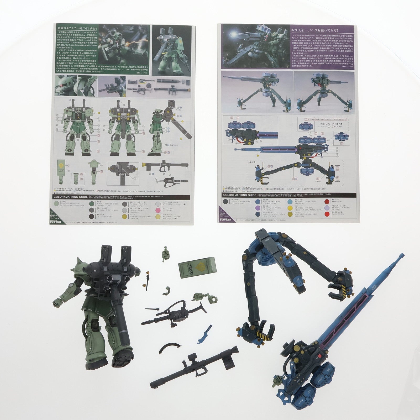 【中古即納】[PTM] HG 1/144 量産型ザク+ビッグガン(ガンダムサンダーボルト版) 機動戦士ガンダム サンダーボルト プラモデル(0183662) バンダイ(20131228)