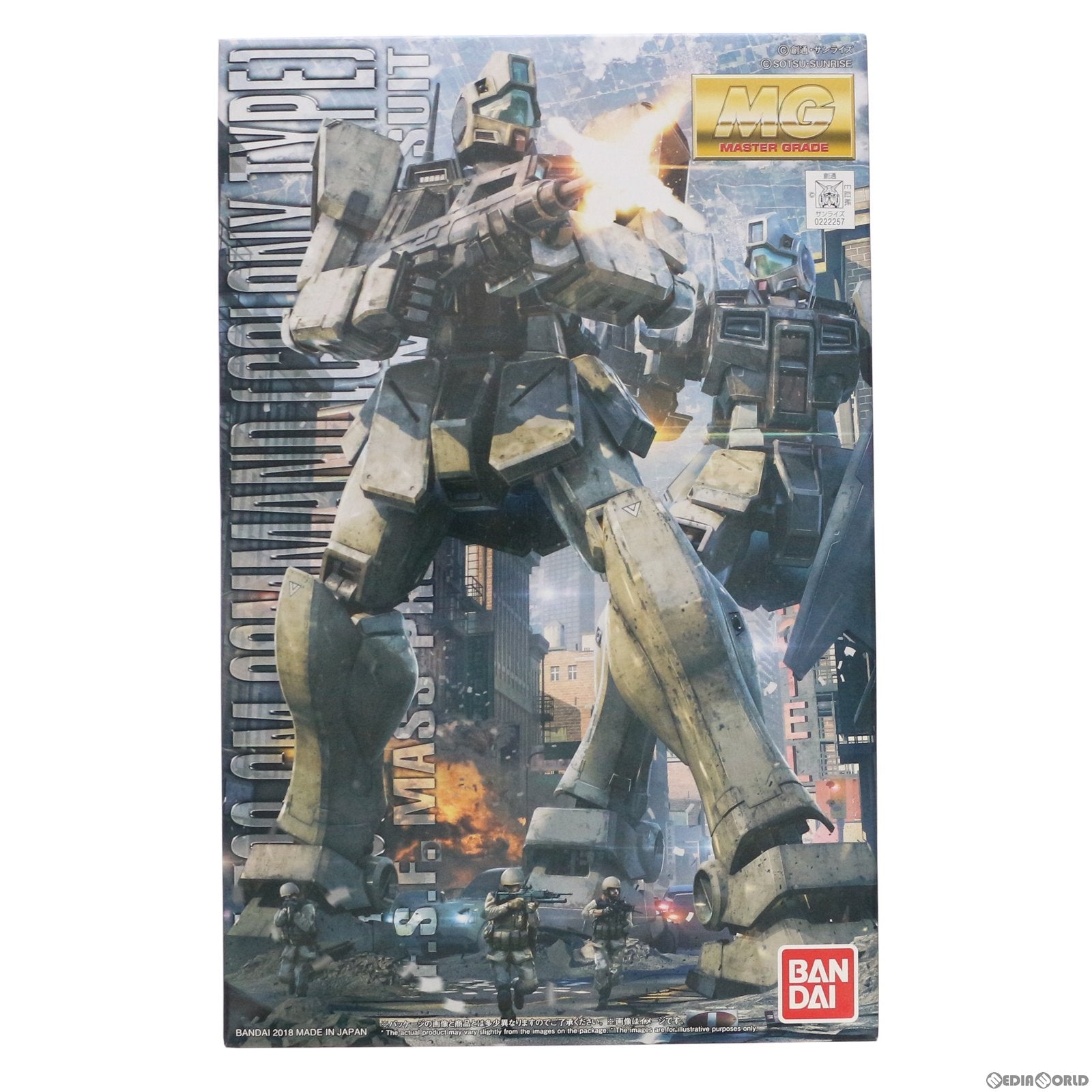 【中古即納】[PTM] MG 1/100 RGM-79G ジム・コマンド(コロニー戦仕様) 機動戦士ガンダム0080 ポケットの中の戦争 プラモデル バンダイ(20171227)