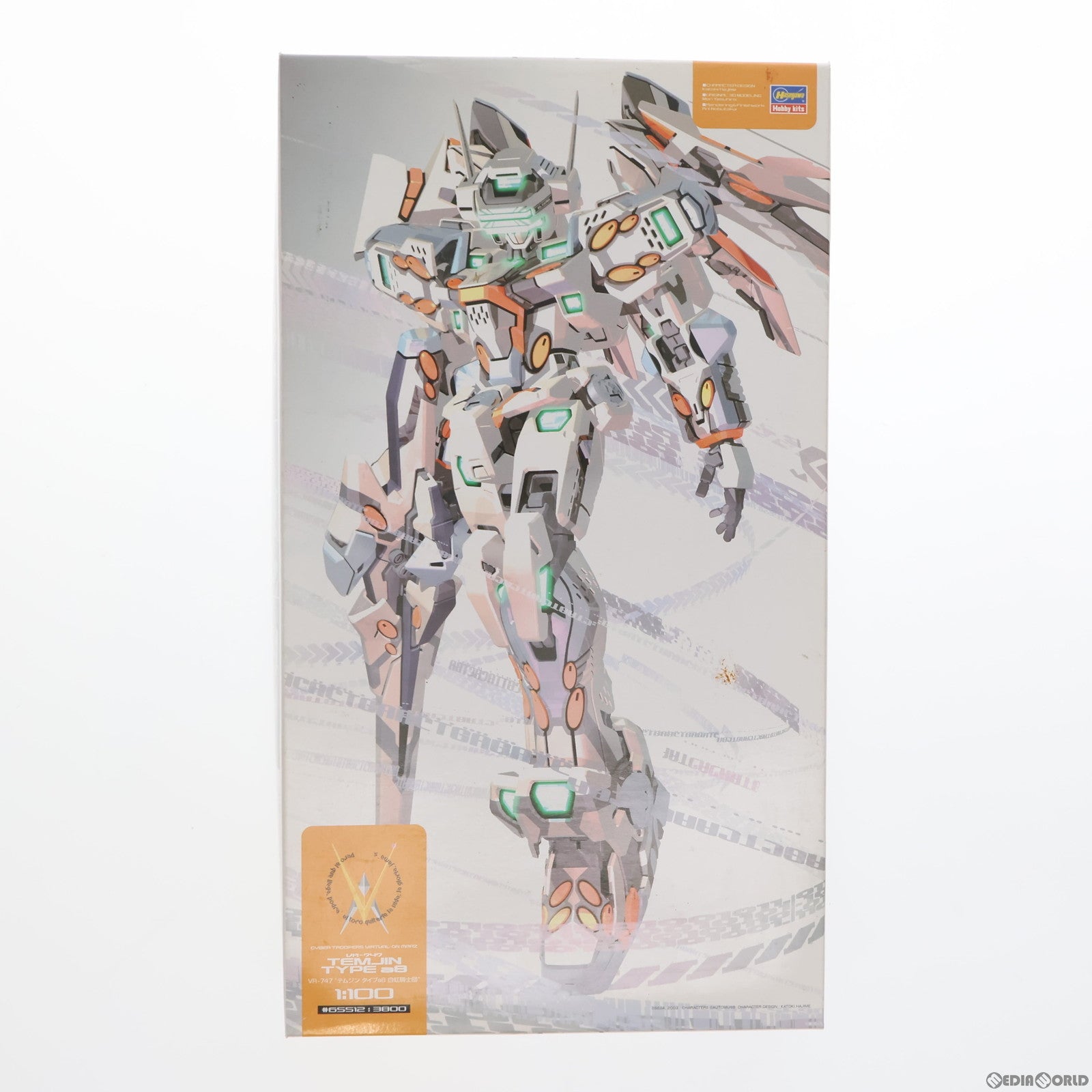 【中古即納】[PTM] VR-SSERIES 02 1/100 VR-747 テムジン タイプa8 白虹騎士団 電脳戦機バーチャロン マーズ プラモデル(65512) ハセガワ(20121130)