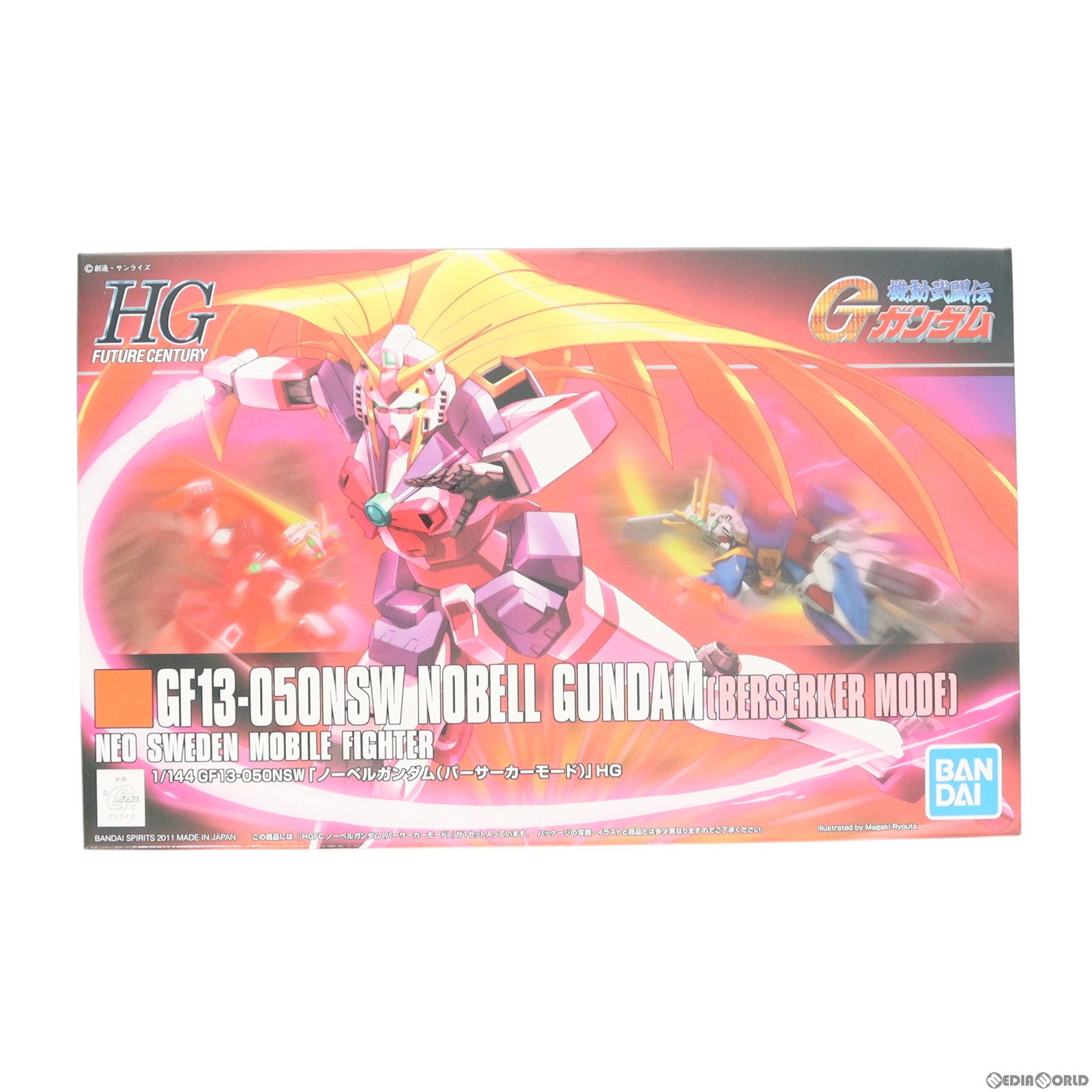 【中古即納】[PTM] HGFC 1/144 ノーベルガンダム バーサーカーモード 機動武闘伝Gガンダム プラモデル バンダイスピリッツ(20190415)